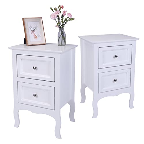 White 2 With 2 Drawers