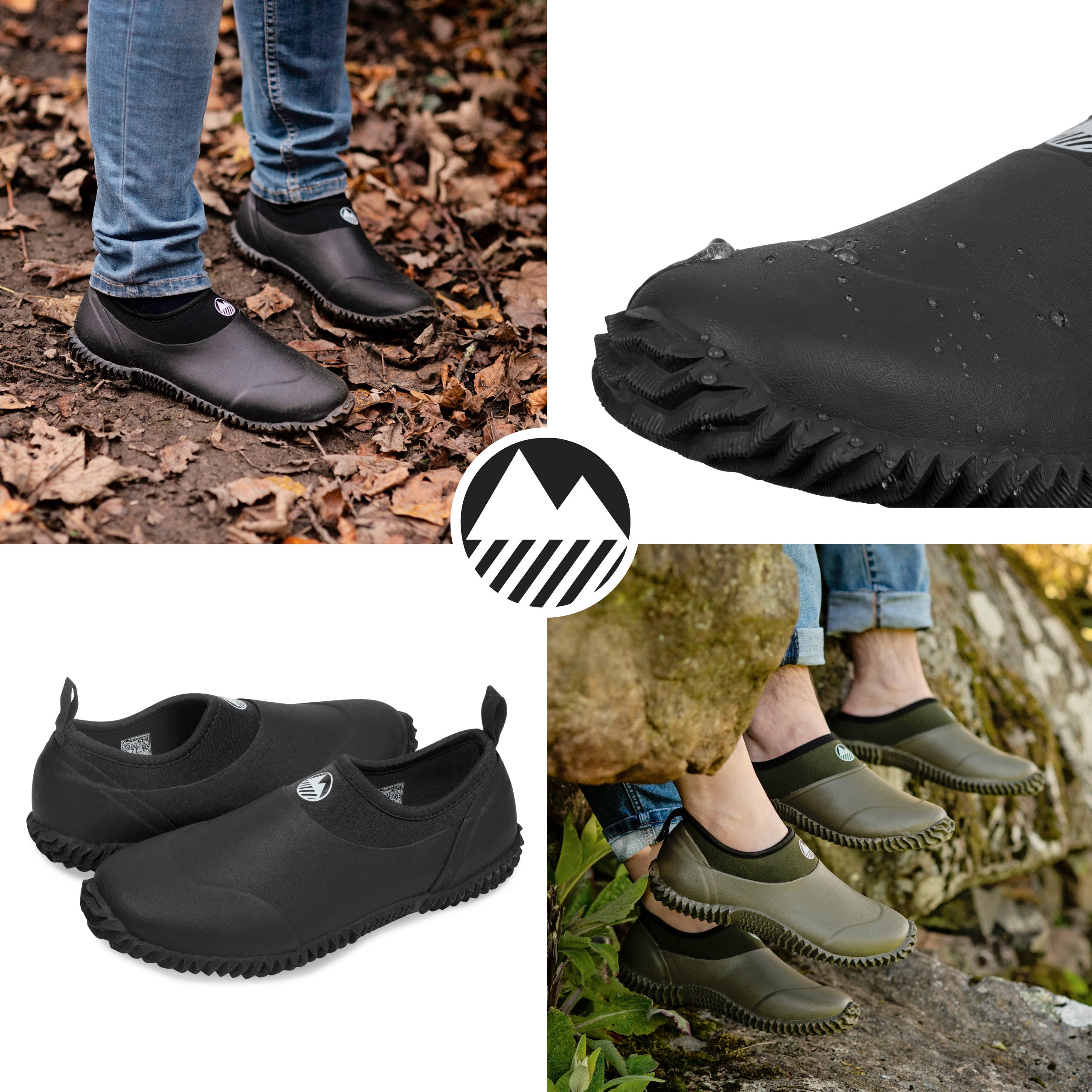 Men's Waterproof Grasmere Multipurpose Muck Shoes - Comfortable Rubber Boots for Outdoor Work, Hiking & Farming | All-Weather Protection