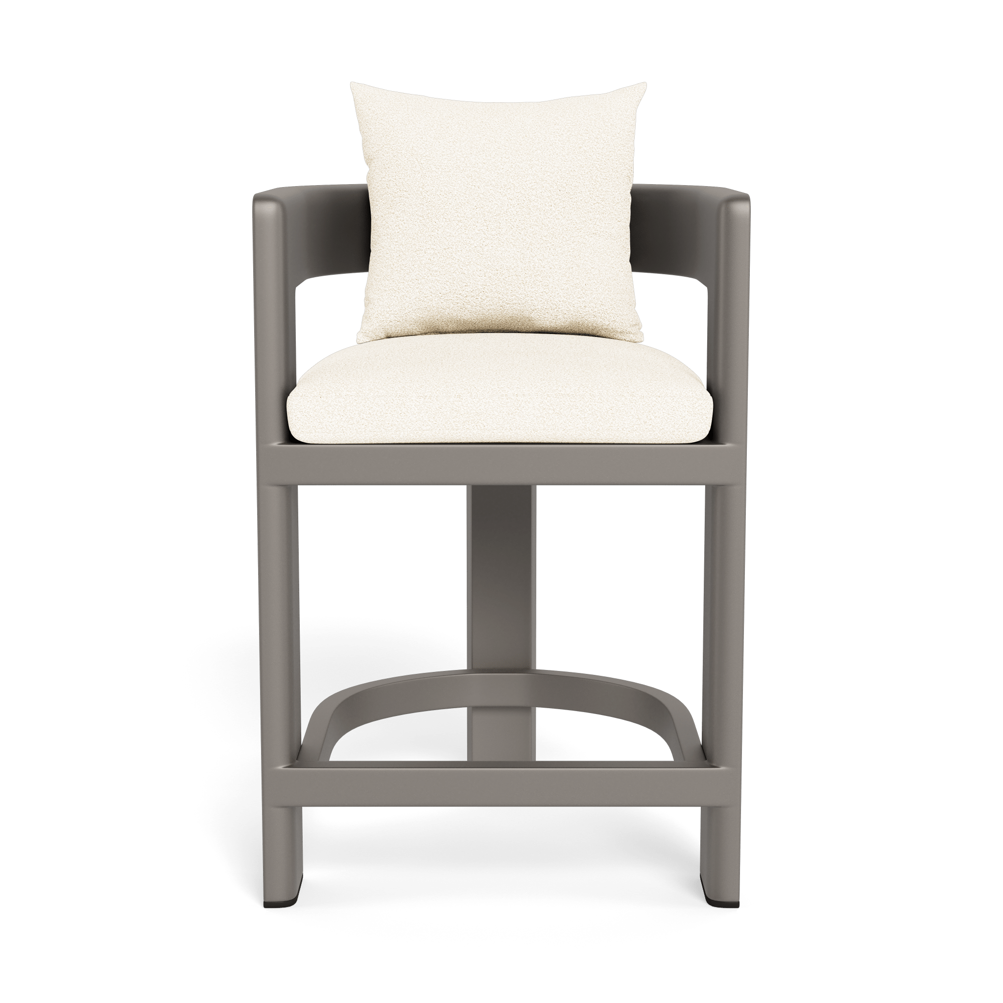 Victoria Aluminum Counter Stool - Modern Bar Stools for Kitchen Island, Breakfast Nook & Home Bar - Adjustable Height & Comfortable Seat - Perfect for Dining, Entertaining & Small Spaces
