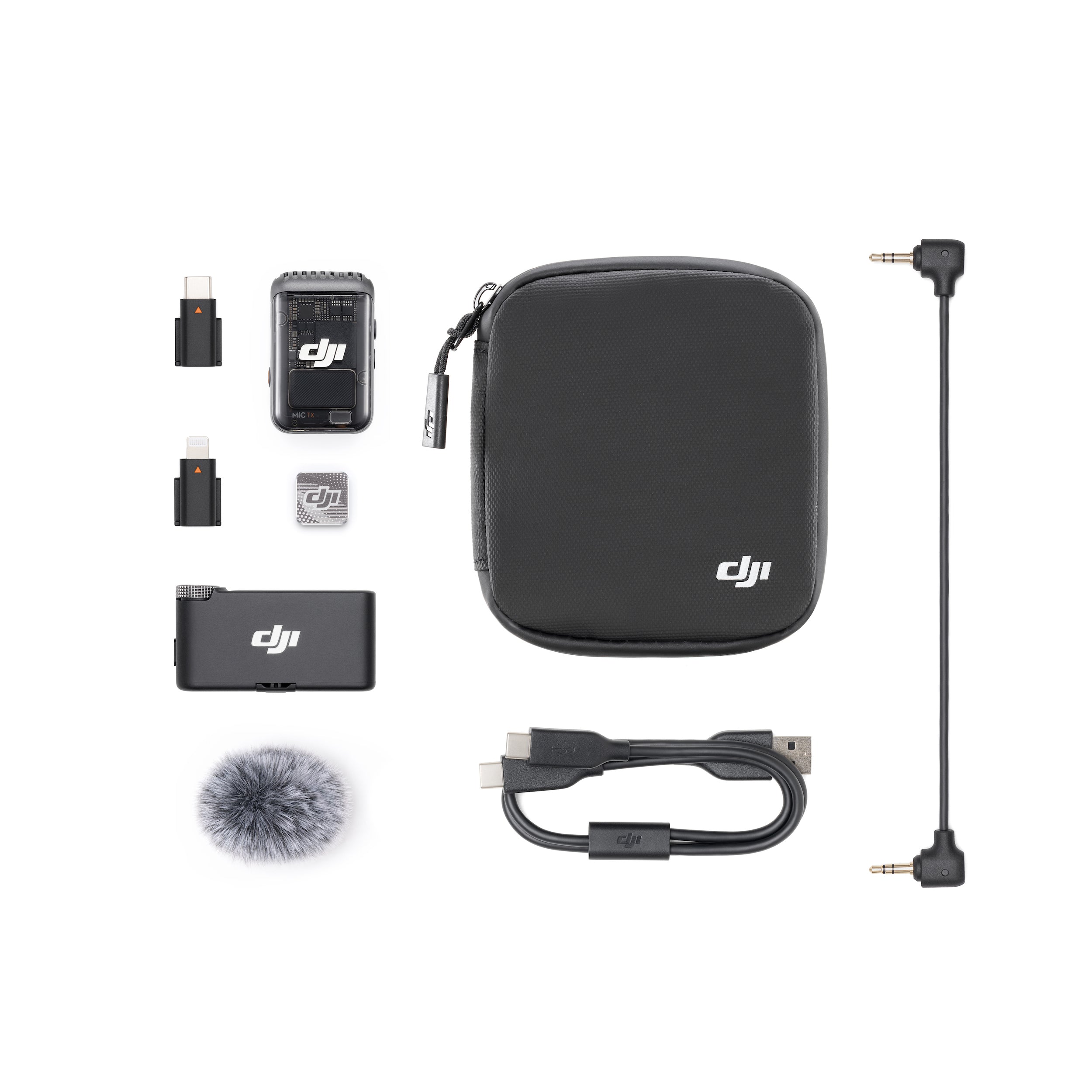 DJI Mic 2 Wireless Lavalier Microphone System (1 Transmitter + 1 Receiver) - FCC Certified for Professional Audio Recording, Vlogging, Interviews & Live Streaming