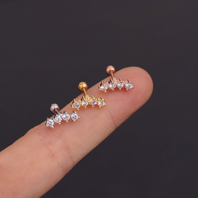 20G Cartilage Tiny Stud Earrings - Starfish & Moon Design Hypoallergenic Piercing Jewelry for Women | Perfect for Daily Wear, Parties & Gifts