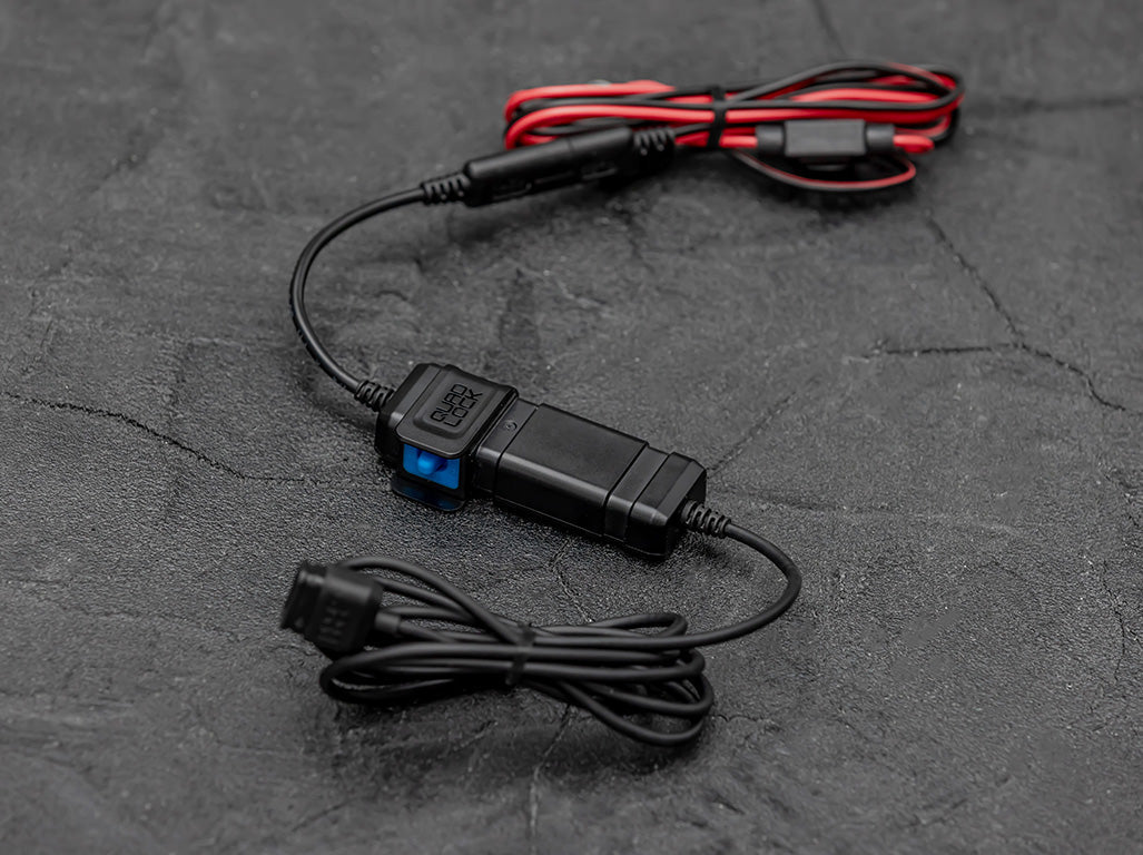Quad Lock 360 Waterproof 12V to USB Smart Car Charger Adapter - Perfect for Phones, Tablets & GPS Devices While Driving