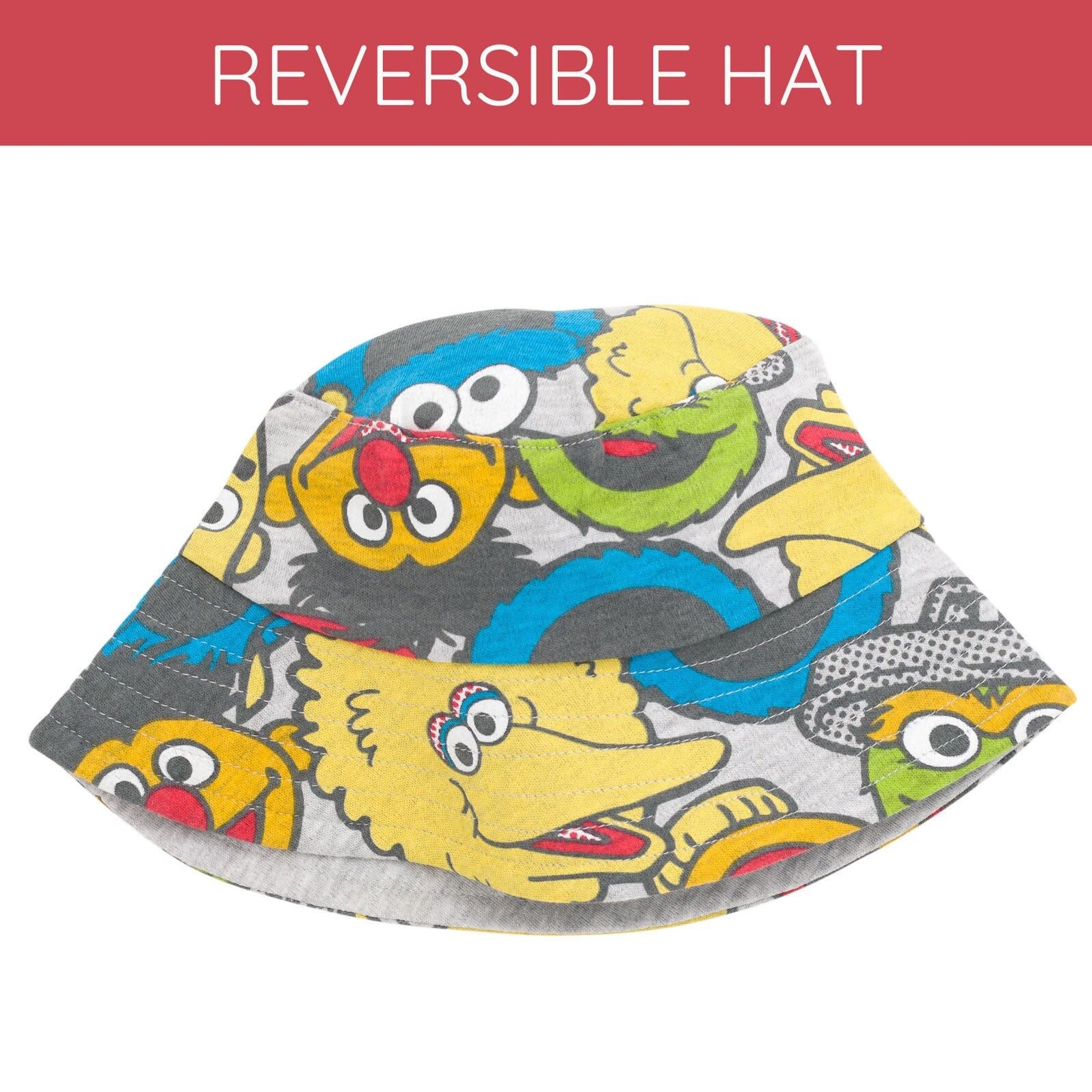 Sesame Street Elmo Cookie Monster Big Bird Romper & Sun Hat Set for Newborn to Toddler - Perfect for Playtime, Photo Shoots & Outdoor Adventures