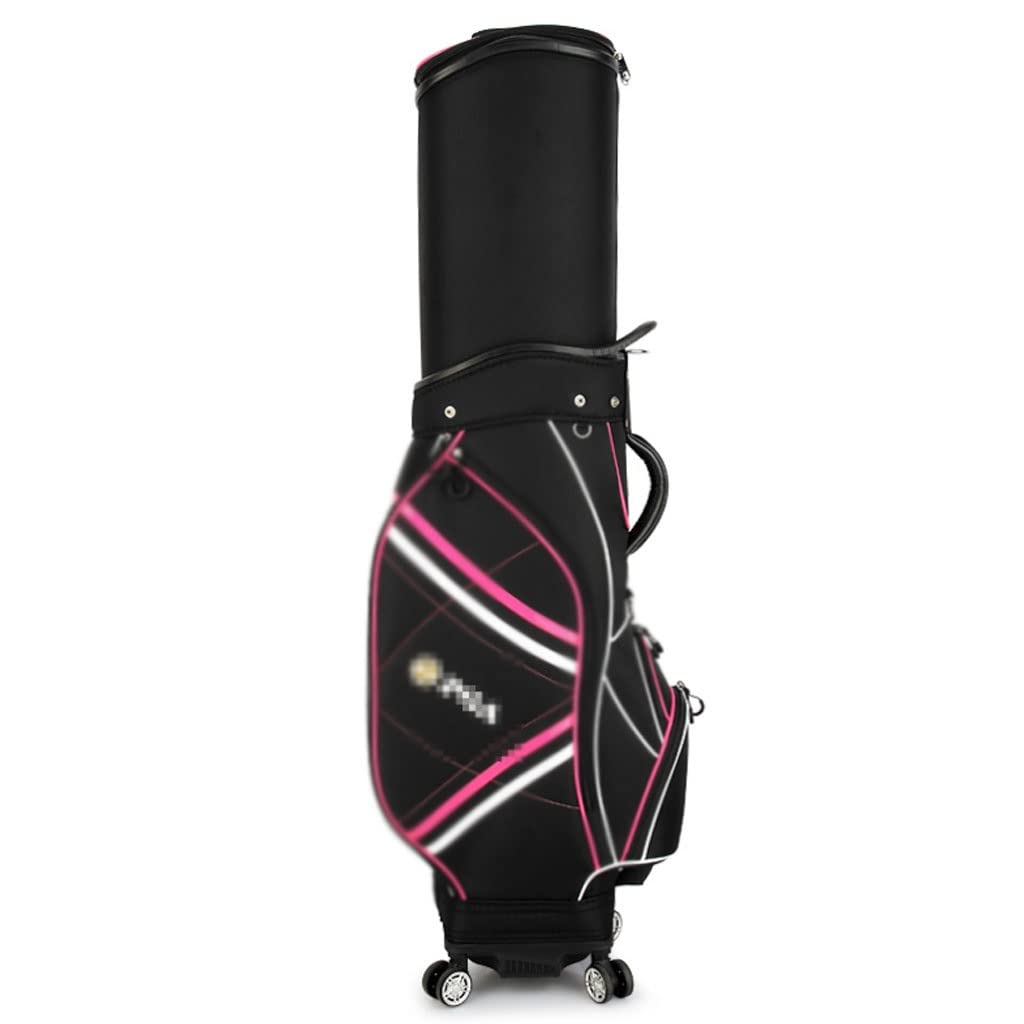 Lightweight Golf Stand Bag with Strap - Easy to Carry Golf Bag for Driving Range, Par 6 & Executive Courses - Durable Sunday Golf Bag (Black) - Perfect for Practice, Travel & Weekend Golf Games