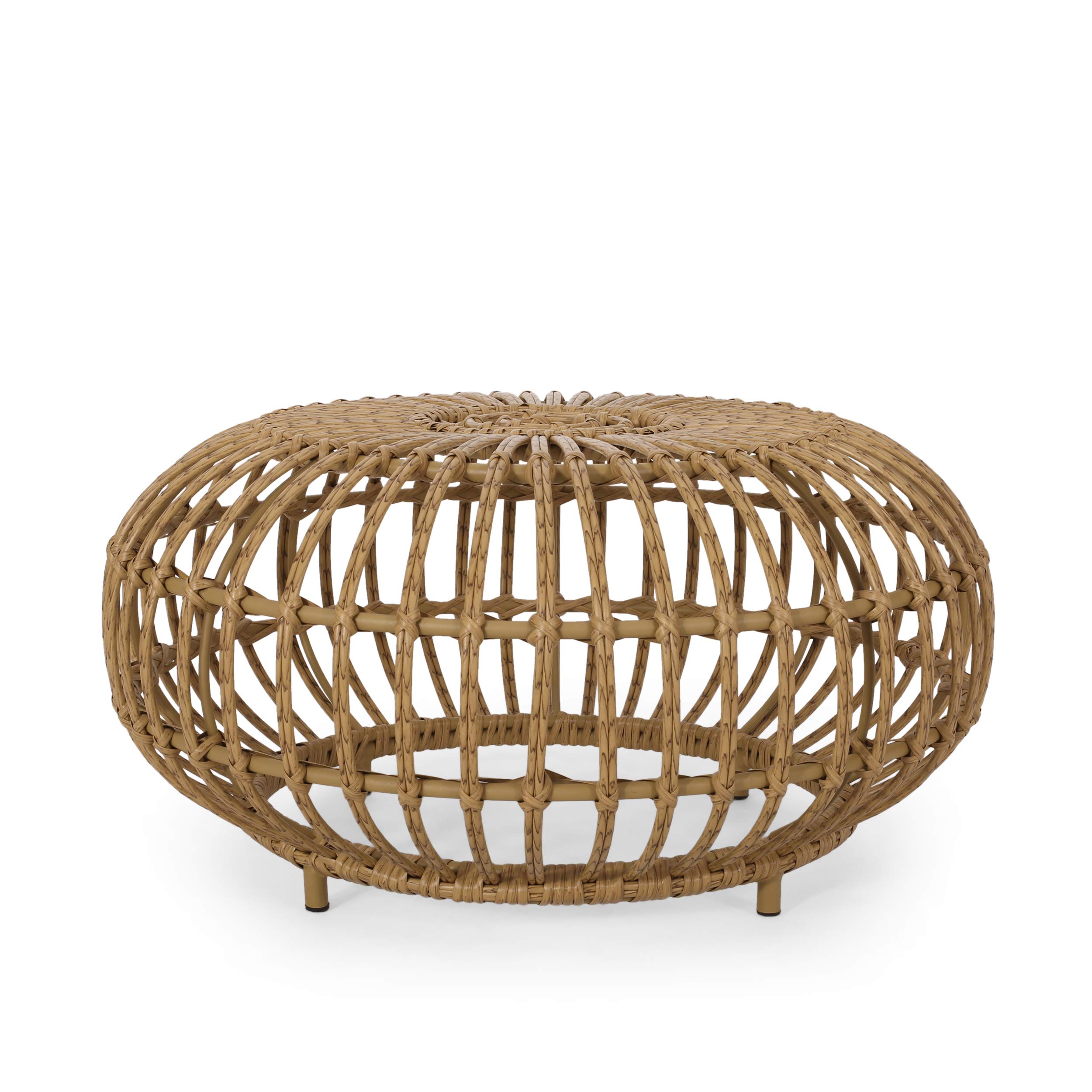 Christopher Knight Home Light Brown Coffee Table - Modern Living Room Furniture for Small Spaces, Home Decor, and Entertainment Areas