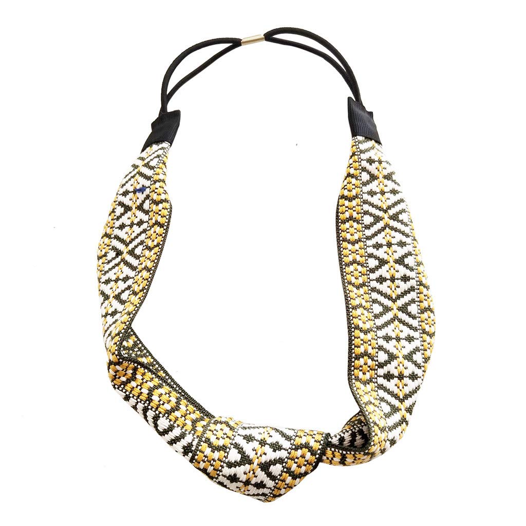 Stylish HUDONG Weave Hair Short Headband for Women - Boho Ethnic Hair Accessory | Perfect for Weddings, Parties & Everyday Fashion