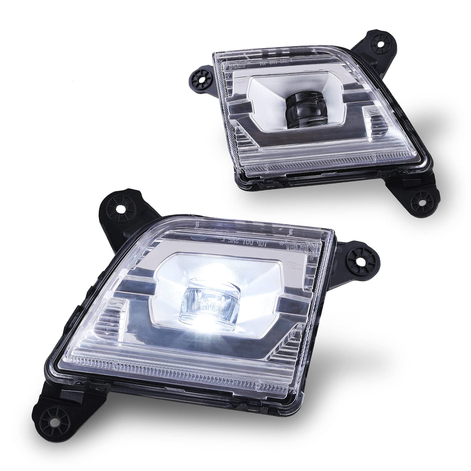 AUTOWIKI LED Fog Lights for 2019-2020 Chevy Silverado 1500, 2020 Silverado 2500HD & 3500HD (Excludes 2019 Legacy & Light Duty Models) - 2PC Set - Enhance Visibility in Fog, Rain & Night Driving