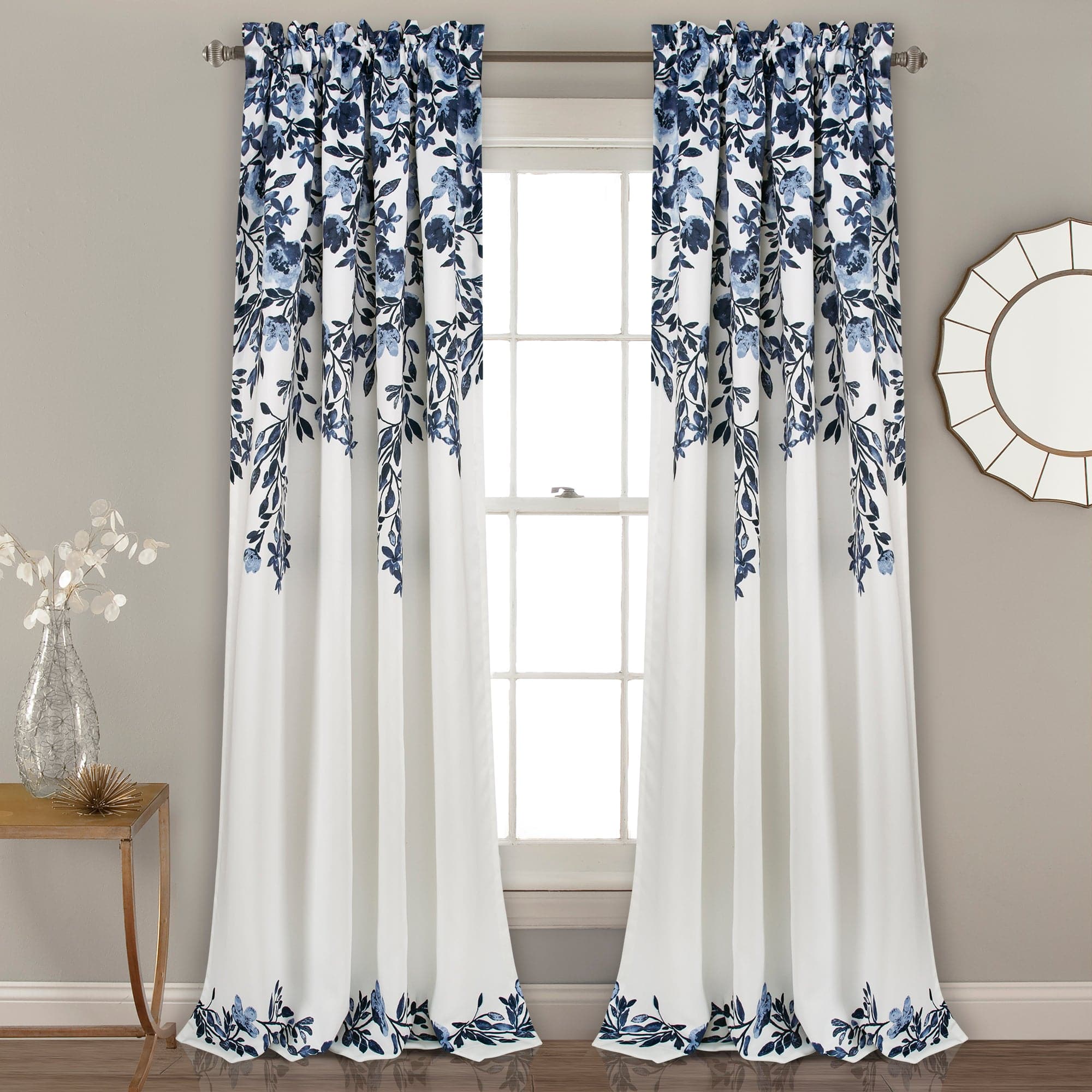 Tanisha Light Filtering Window Curtain Panel Set - Soft Sheer Drapes for Living Room & Bedroom - Blackout Privacy & UV Protection - 84 Inch Length (2 Panels)