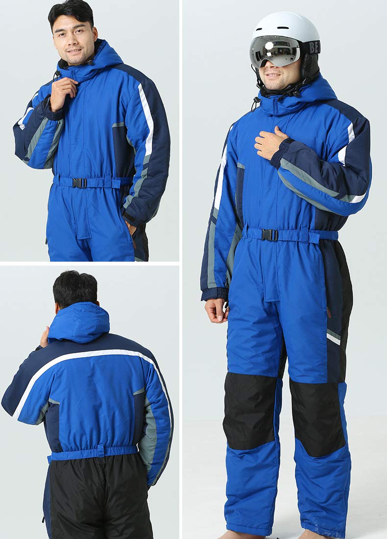 **Men's & Women's One-Piece Ski Suit - Adjustable Waterproof Snowsuit for Winter Sports | Perfect for Skiing, Snowboarding & Cold Weather Adventures**