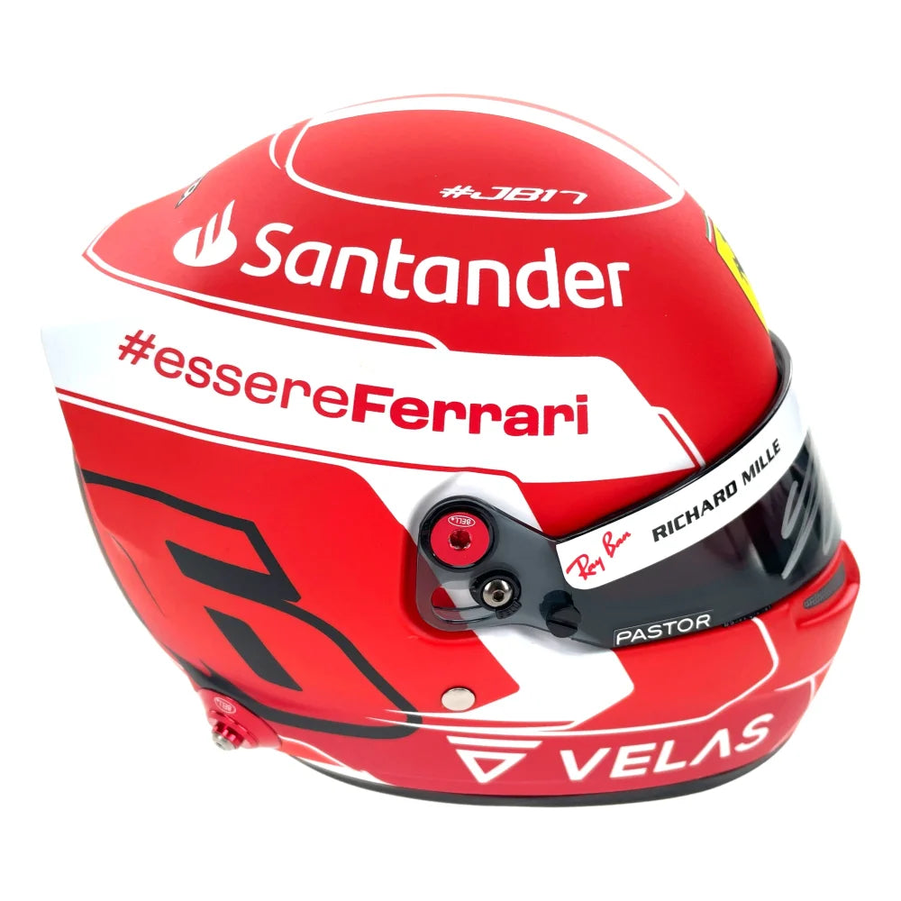 Charles Leclerc Autographed 1:2 Scale Ferrari F1 Mini Helmet - Official Formula One Collectible with BAS COA - Perfect for Racing Fans Display & Memorabilia Collection