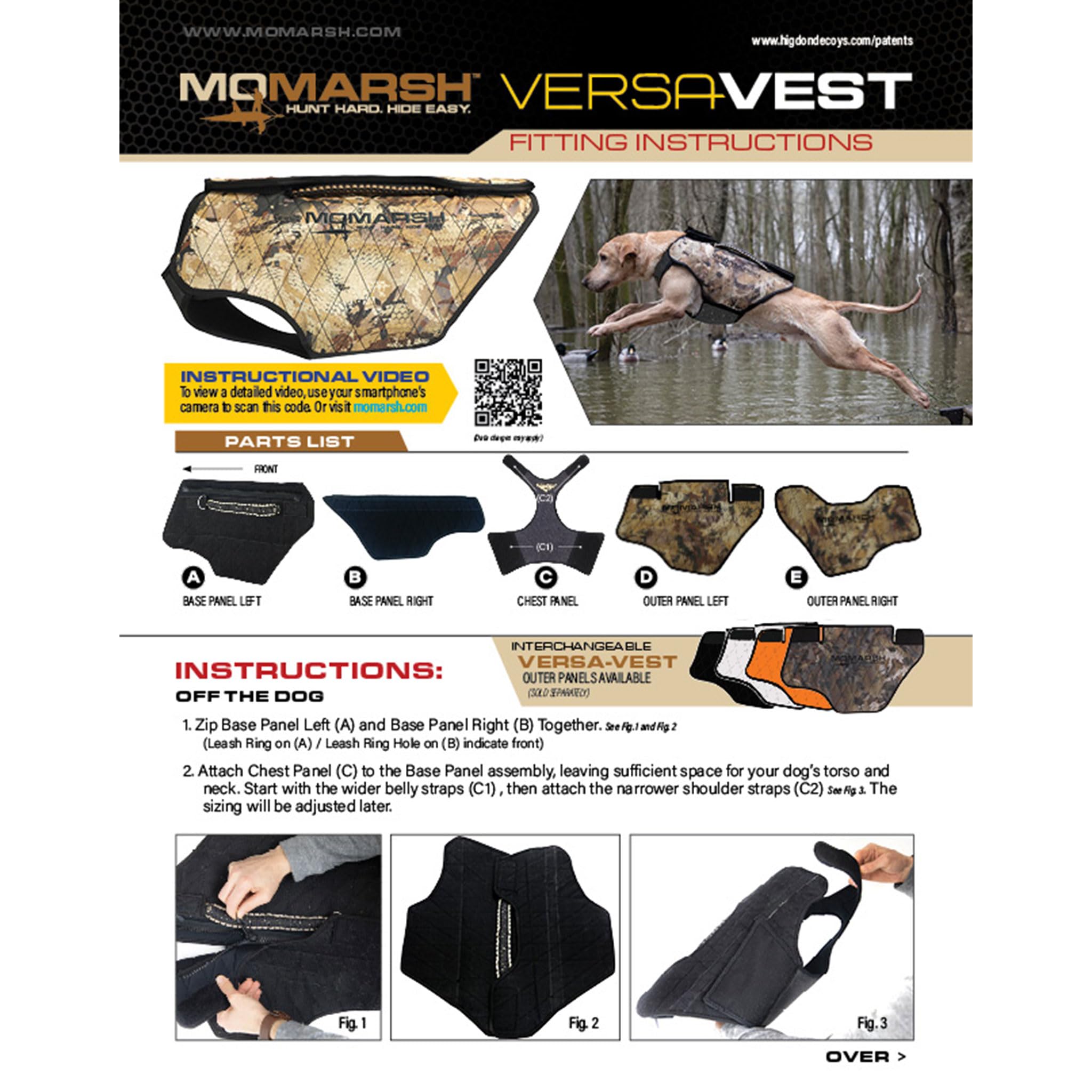 Momarsh Adjustable Neoprene Dog Vest for Hunting & Water Training - Universal Sporting Vest for Waterfowl Hunting, Retains Heat in Cold Wet Conditions (Optifade Marsh) - Ideal for Outdoor Adventures & Canine Water Sports