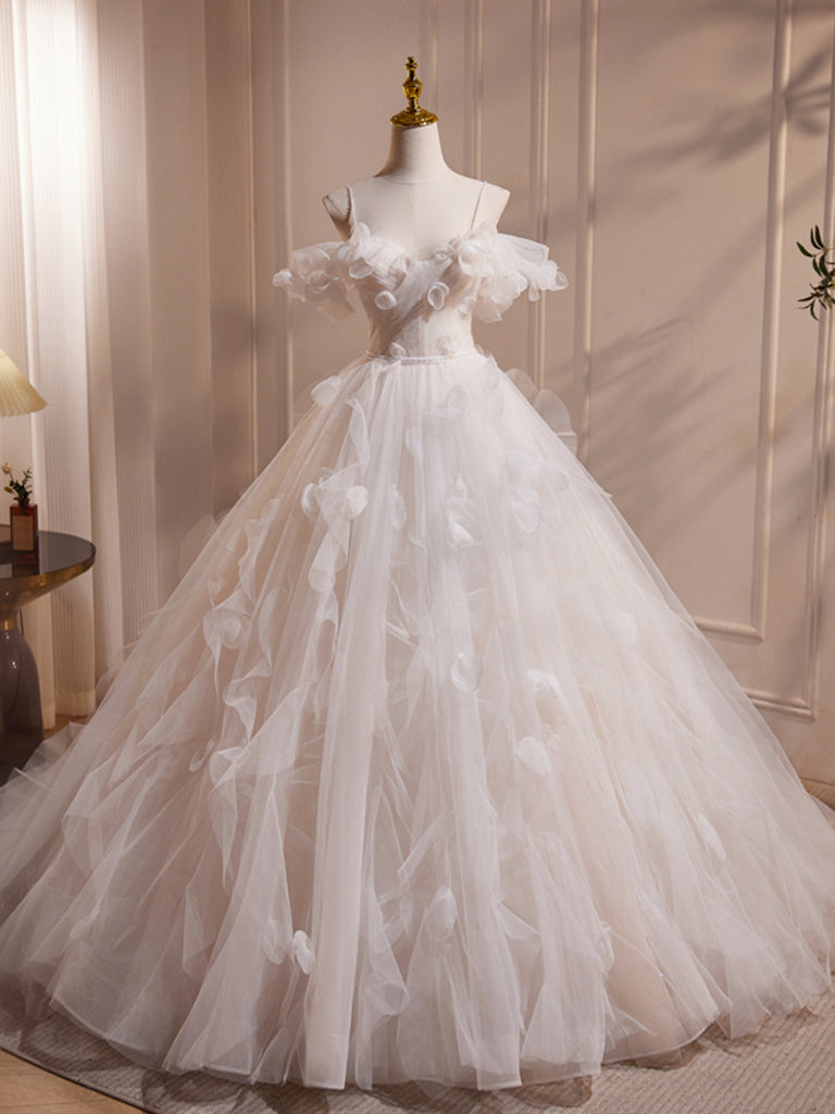 Elegant Off Shoulder A-Line White Long Prom Dress with Tulle Skirt - Perfect for Sweet 16, Homecoming, and Formal Events
