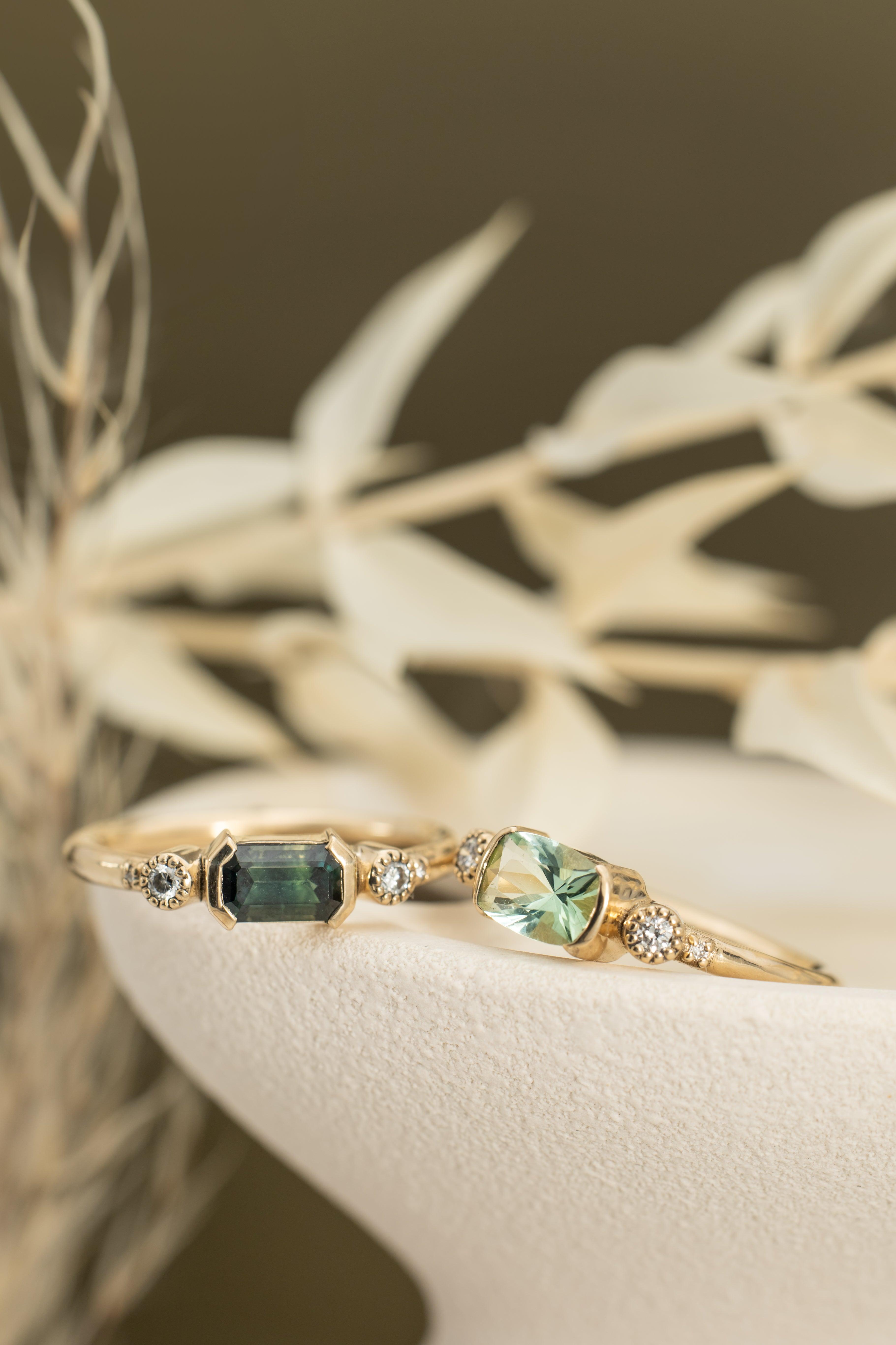Tula Sapphire Ring – Elegant Blue Gemstone Jewelry for Women | Perfect for Engagement, Wedding & Special Occasions
