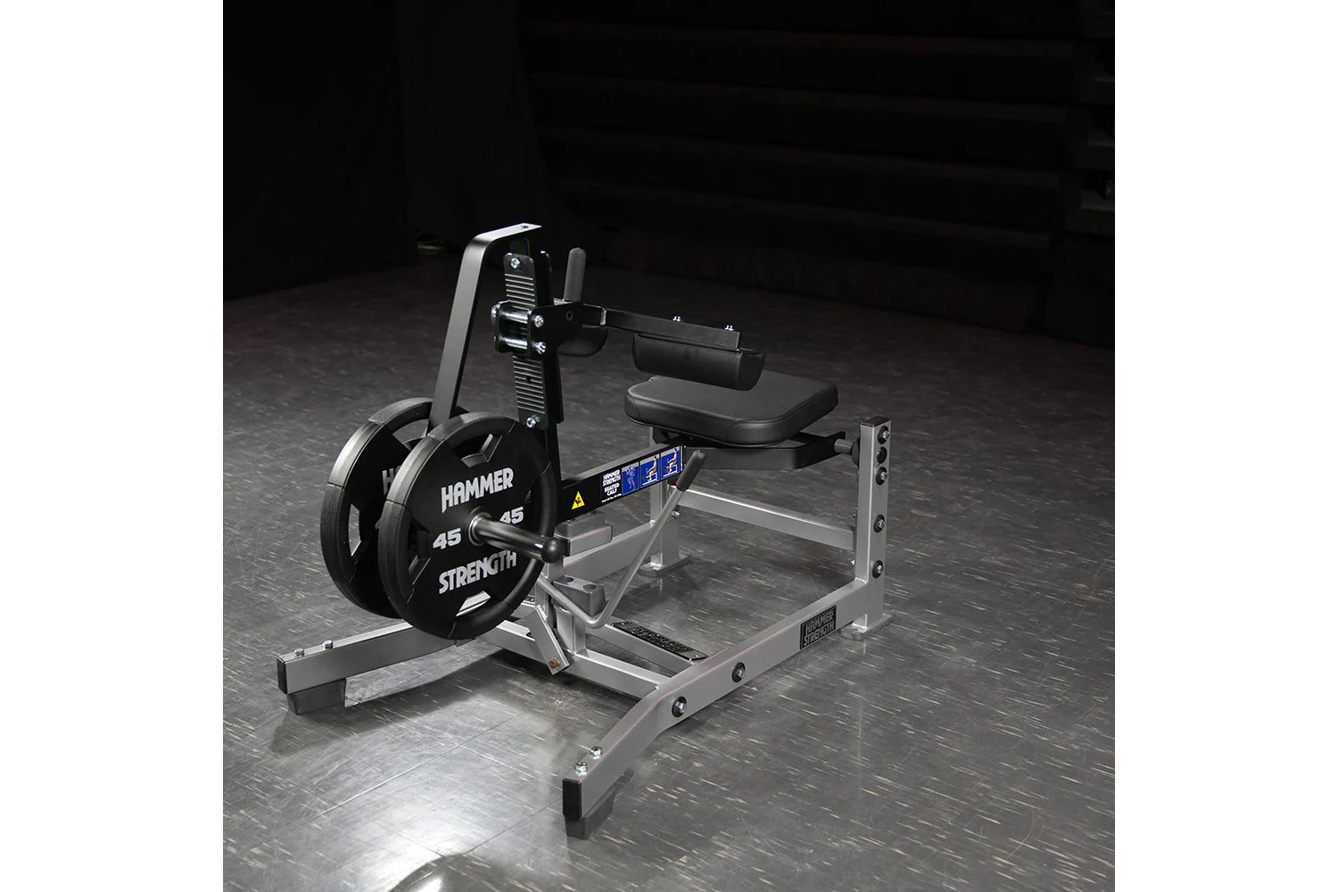 Hammer Strength Plate Loaded Seated Calf Raise Machine - Gym Equipment for Leg Workouts & Strength Training - Perfect for Home & Commercial Fitness Centers