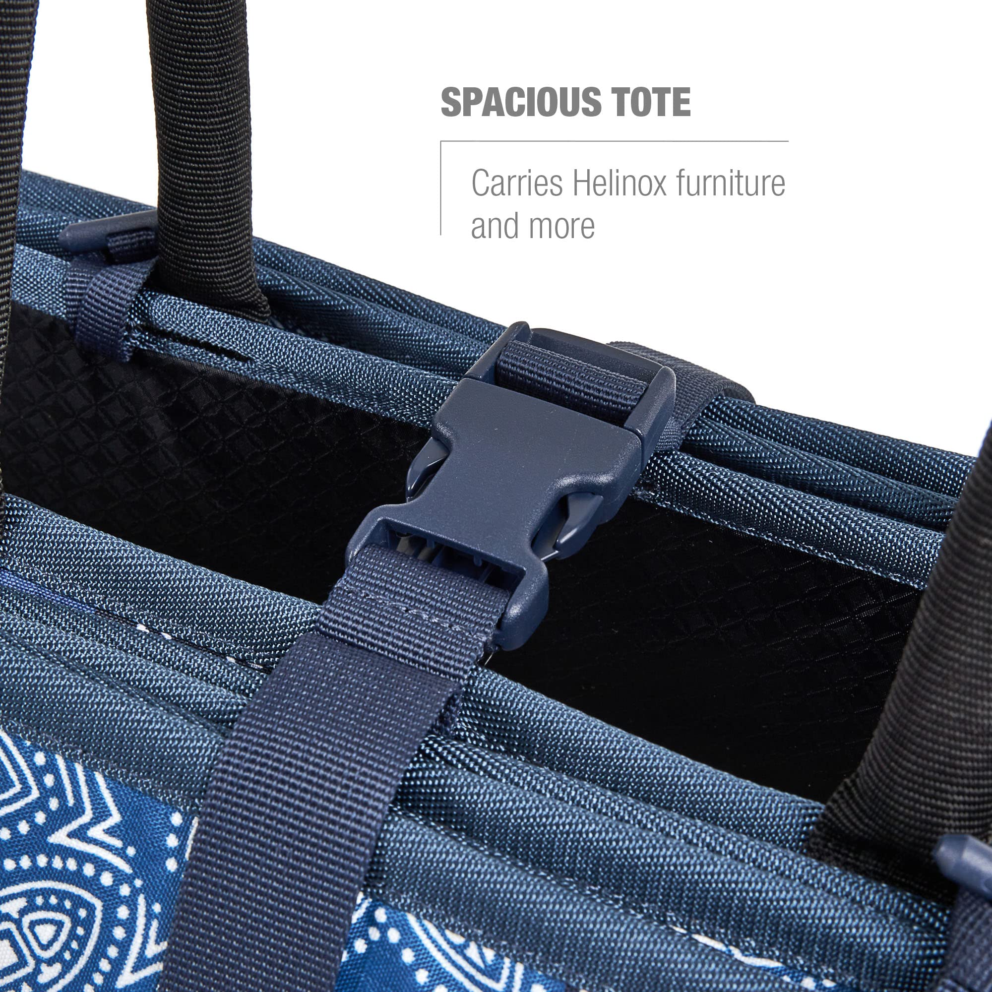 Helinox Origami Tote Combo - Lightweight Portable Gear Carry System & Picnic Mat for Outdoor Camping, Hiking, Beach and Picnic Activities