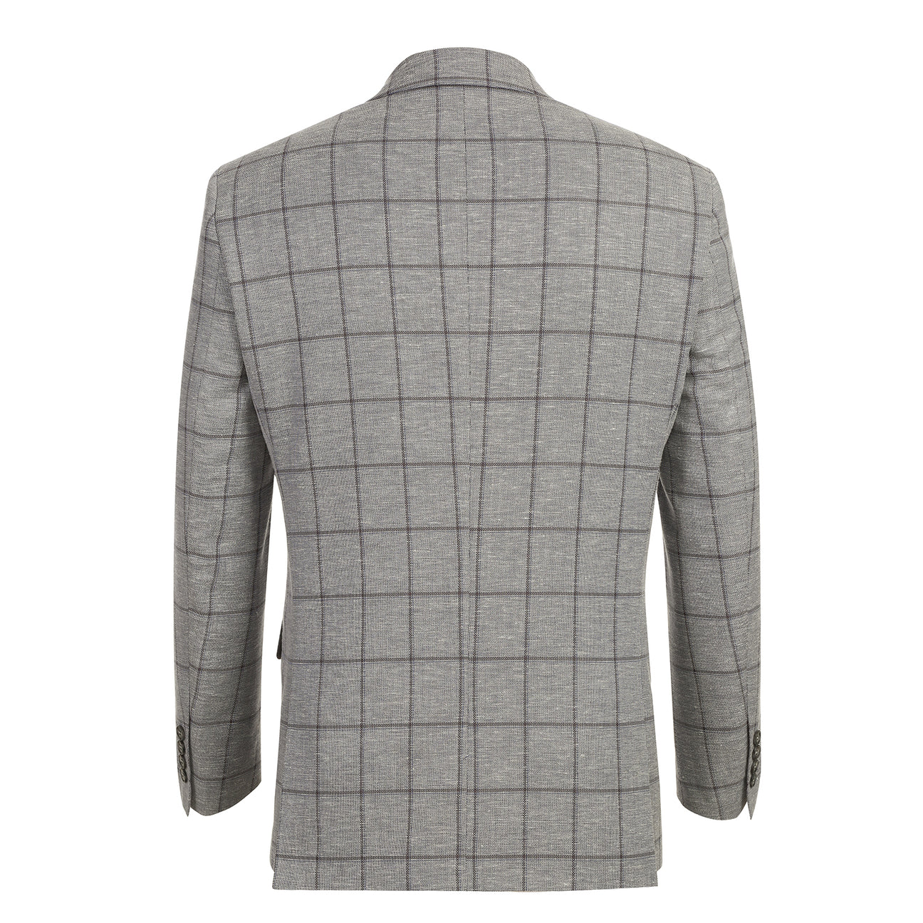 Renoir Alessandro Vitello Slim Fit Blazer for Men - Gray Blue 44 - Premium Business Jacket for Office, Weddings & Formal Events