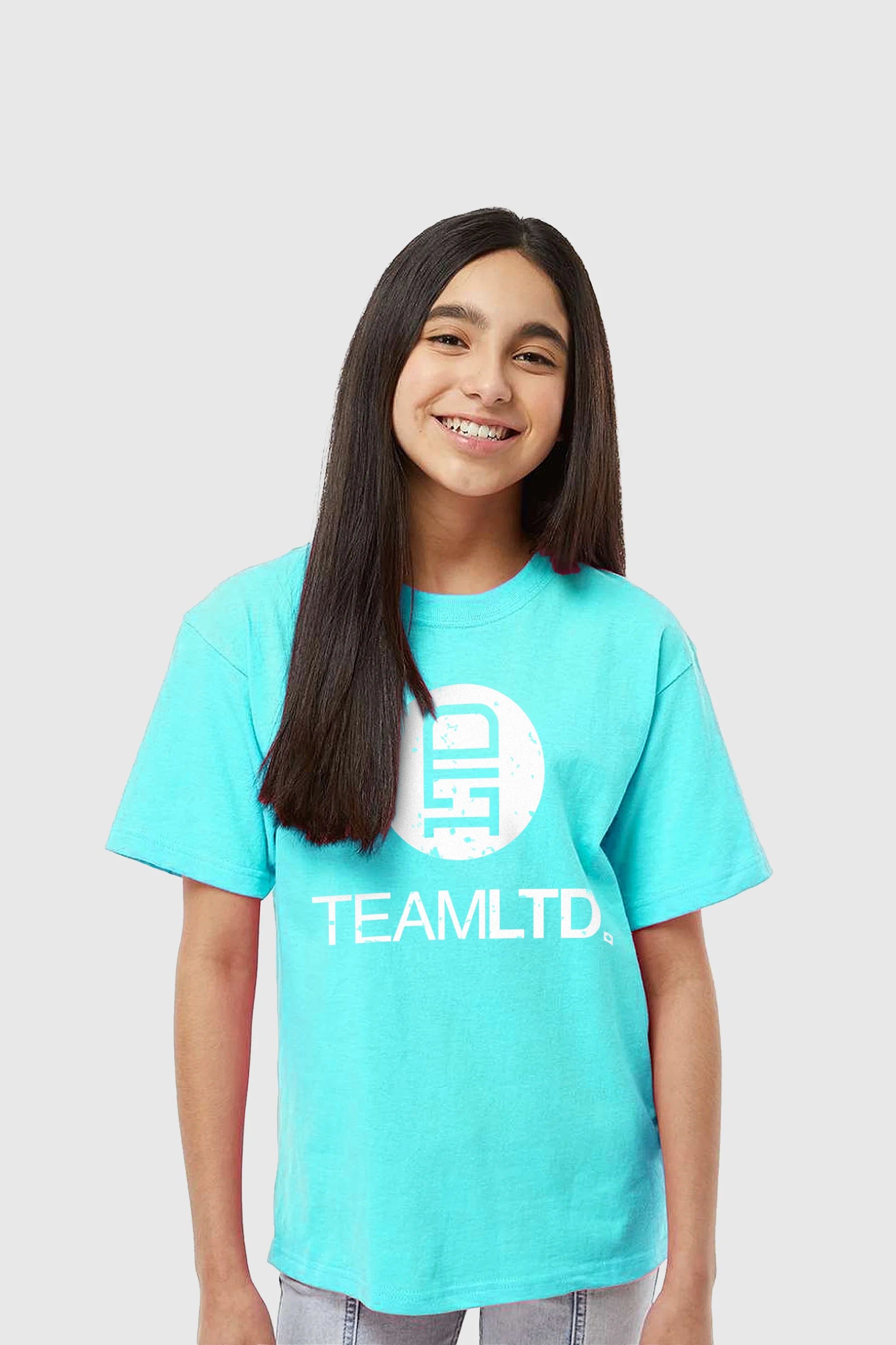 Youth Aqua Logo Tee - Soft Cotton Graphic T-Shirt for Boys & Girls | Trendy Casual Wear for School, Sports & Everyday Outfits