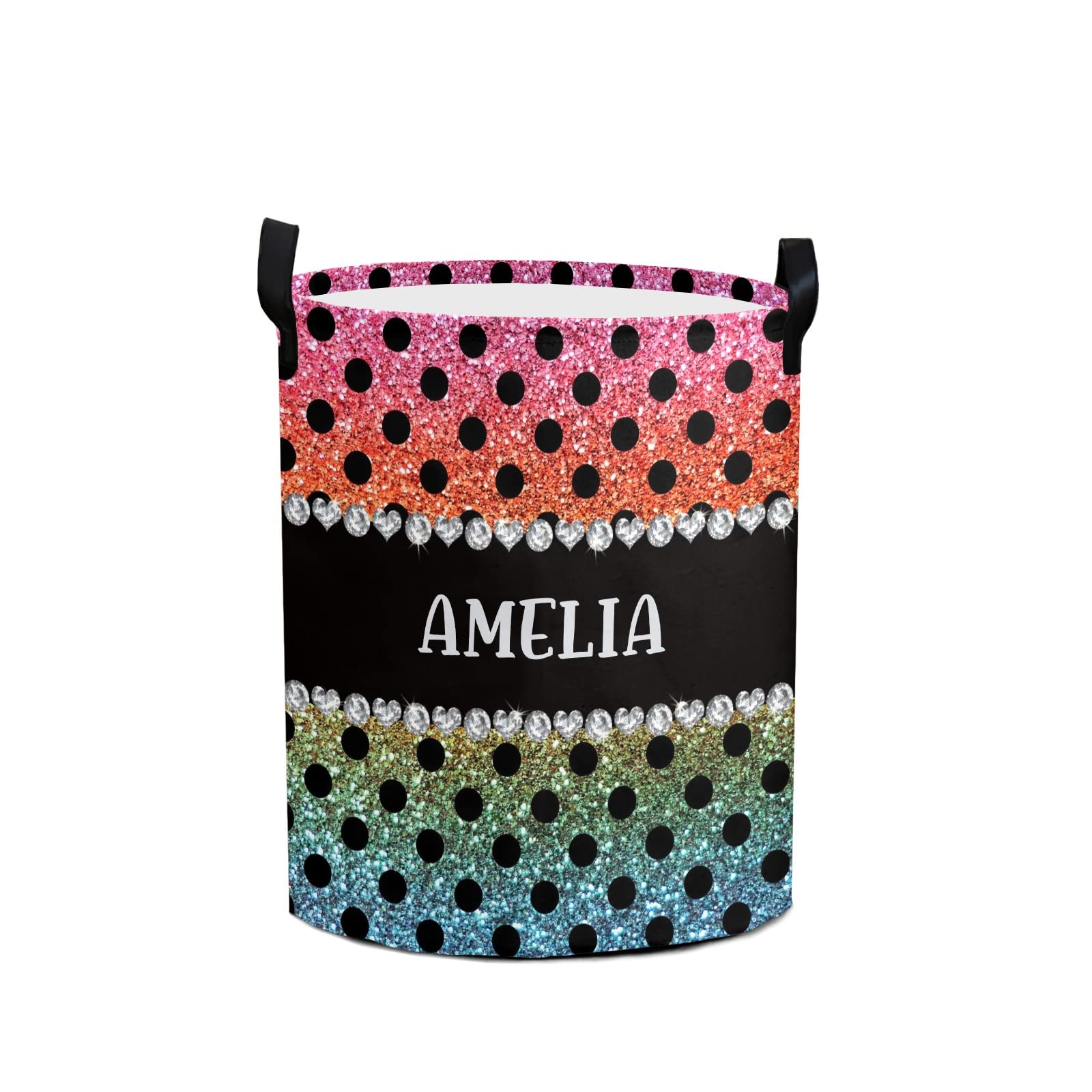 Waterproof Collapsible Laundry Bag - Customized Dirty Clothes Storage Basket for Travel, Gym, Bedroom & Kids Toys | Portable Wash Bin for Home & Camping