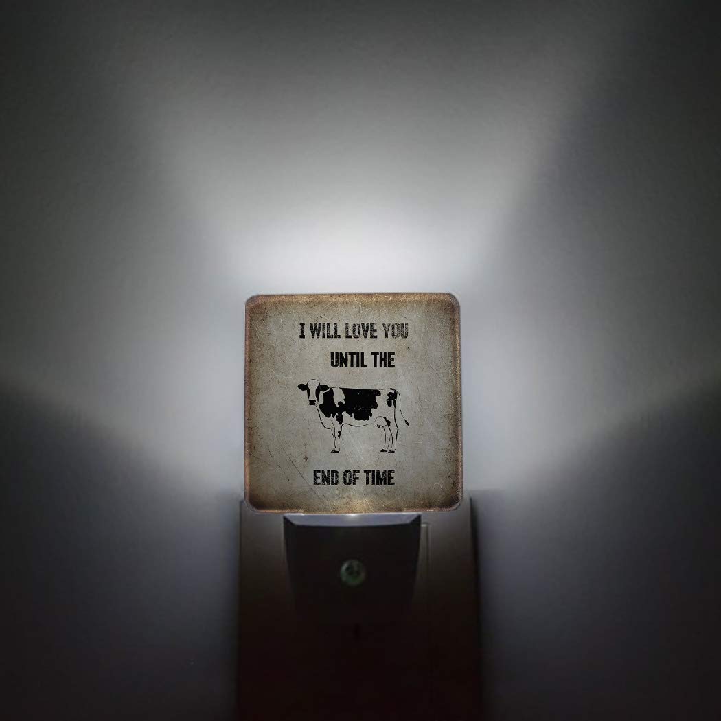 Automatic Sensor LED Night Light Plug in Wall - Animal Shaped Nightlight for Bedroom, Hallway, Nursery & Kids Room - Energy Efficient Square Dim Light for Children, Girls & Adults - Perfect for Nighttime Safety & Cozy Decor