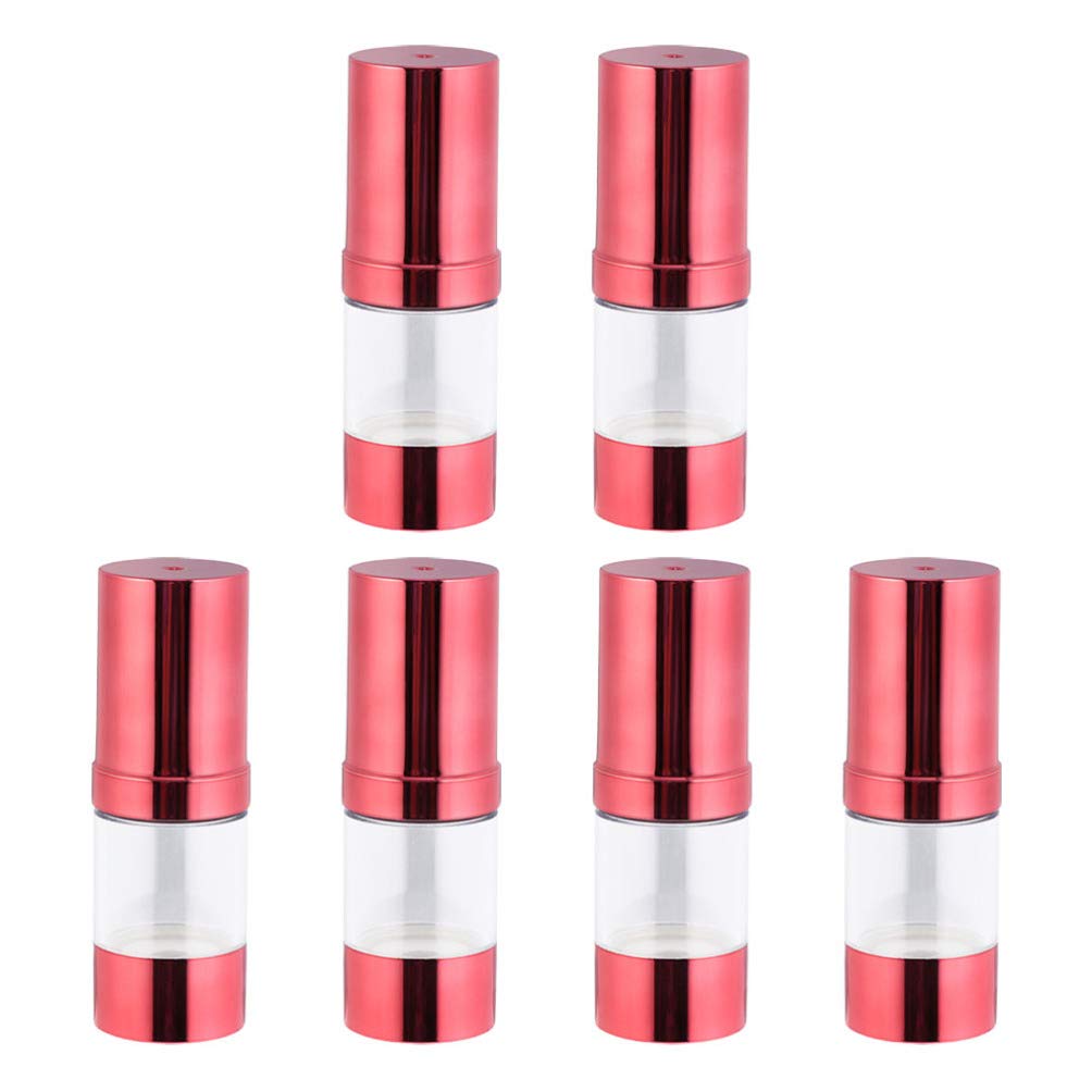 Beaupretty 6-Pack Travel Lotion Bottles - Leak-Proof Squeeze Containers for Shampoo, Conditioner & Cosmetics | Portable Toiletry Dispensers for Vacation, Gym & Airplane Carry-On