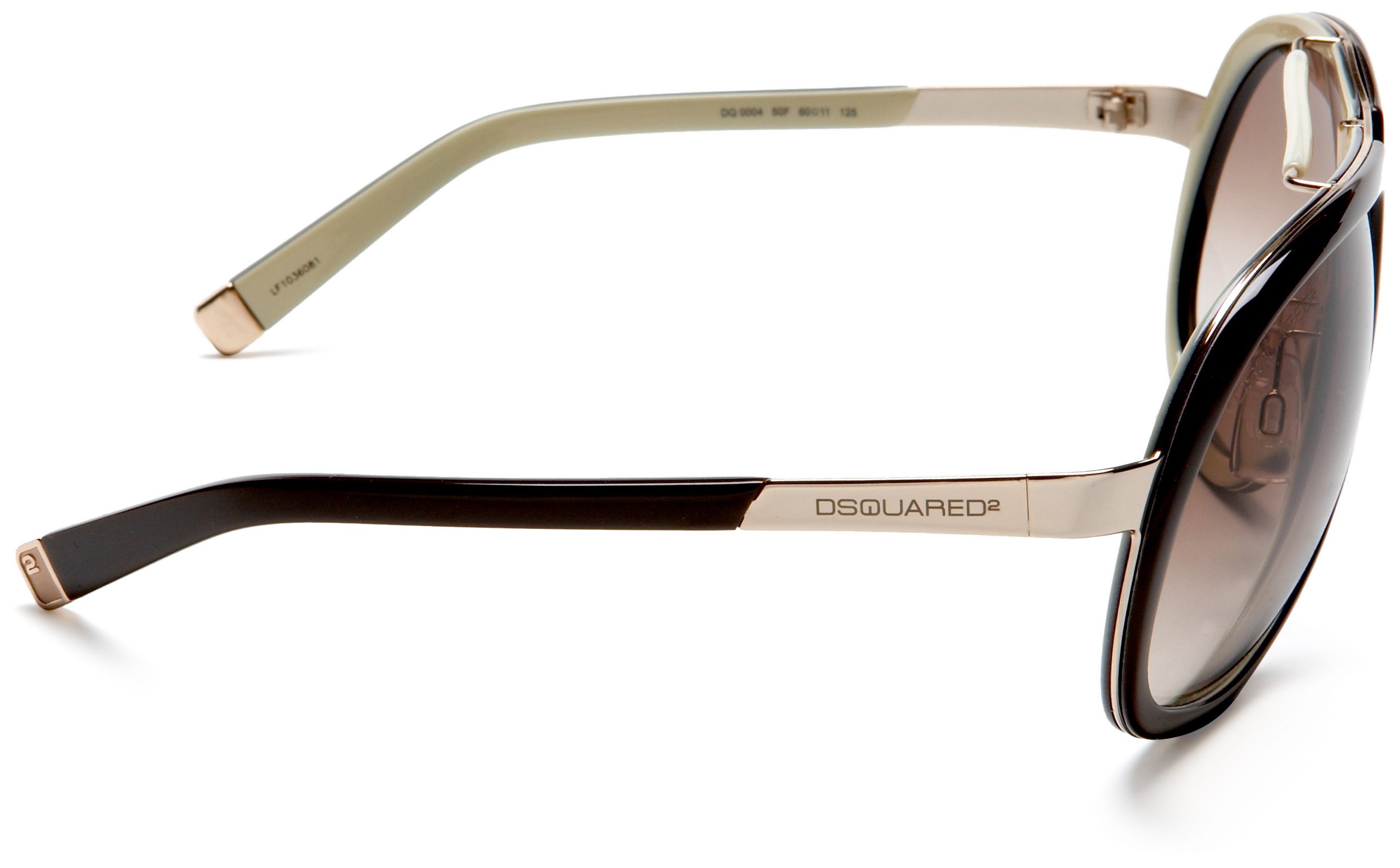 DSQUARED2 DQ0004 Unisex Aviator Sunglasses for Men & Women - Polarized UV Protection Pilot Shades for Driving, Travel & Outdoor Activities