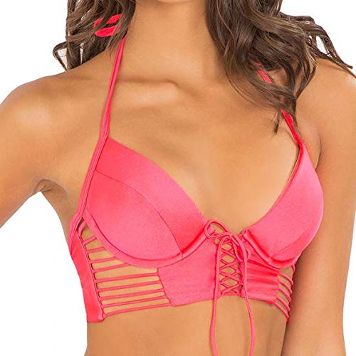 Verano DE Rumba Sexy Underwire Corset Bustier Top - XS Size Bombshell Red Lingerie for Women | Perfect for Valentine's Day, Boudoir Photography & Special Occasions