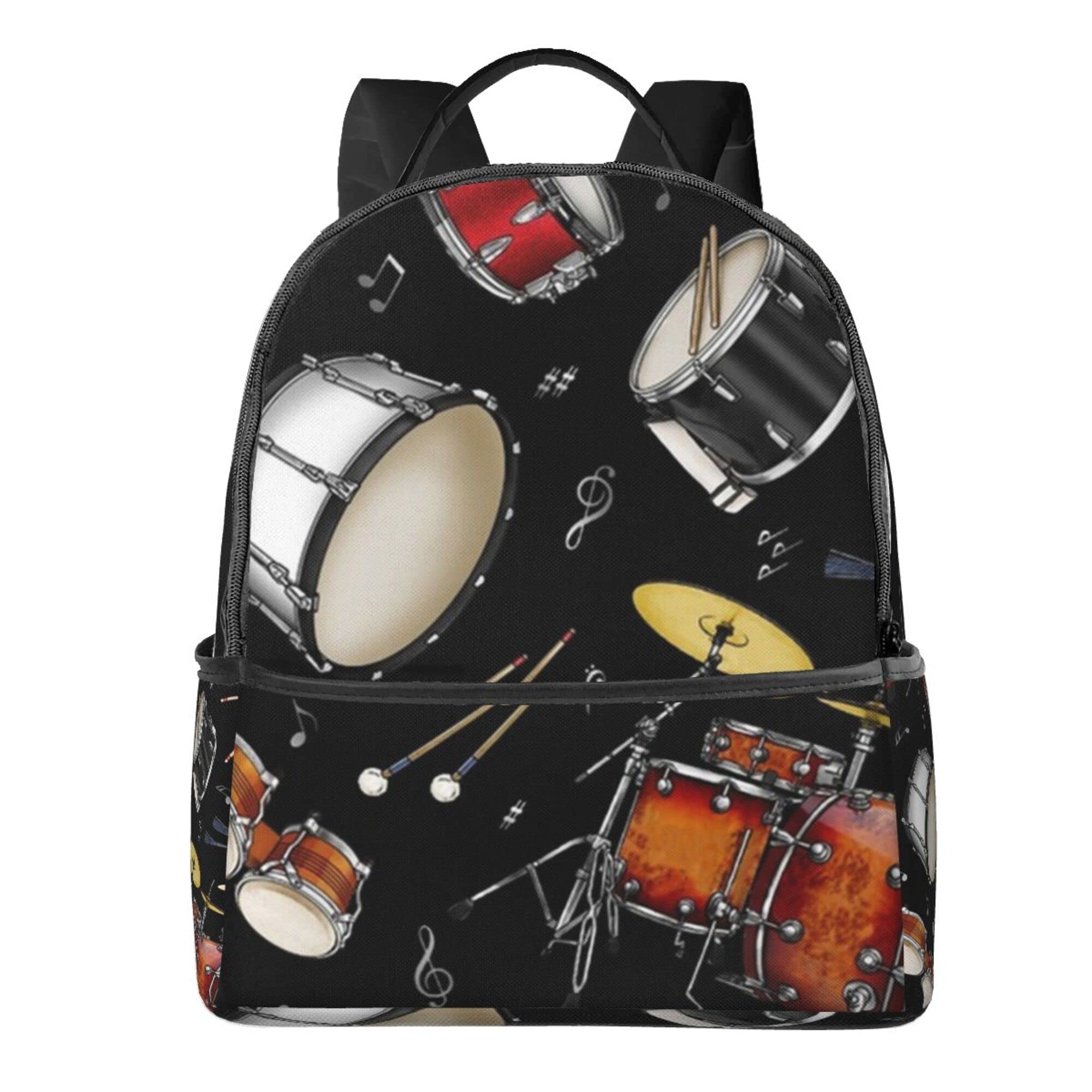 Durable Rock Drum Stand Laptop Backpack for Travel, School & College - Water-Resistant Daypack for Women, Men & Students (Perfect for Commuting, Campus & Business Trips)