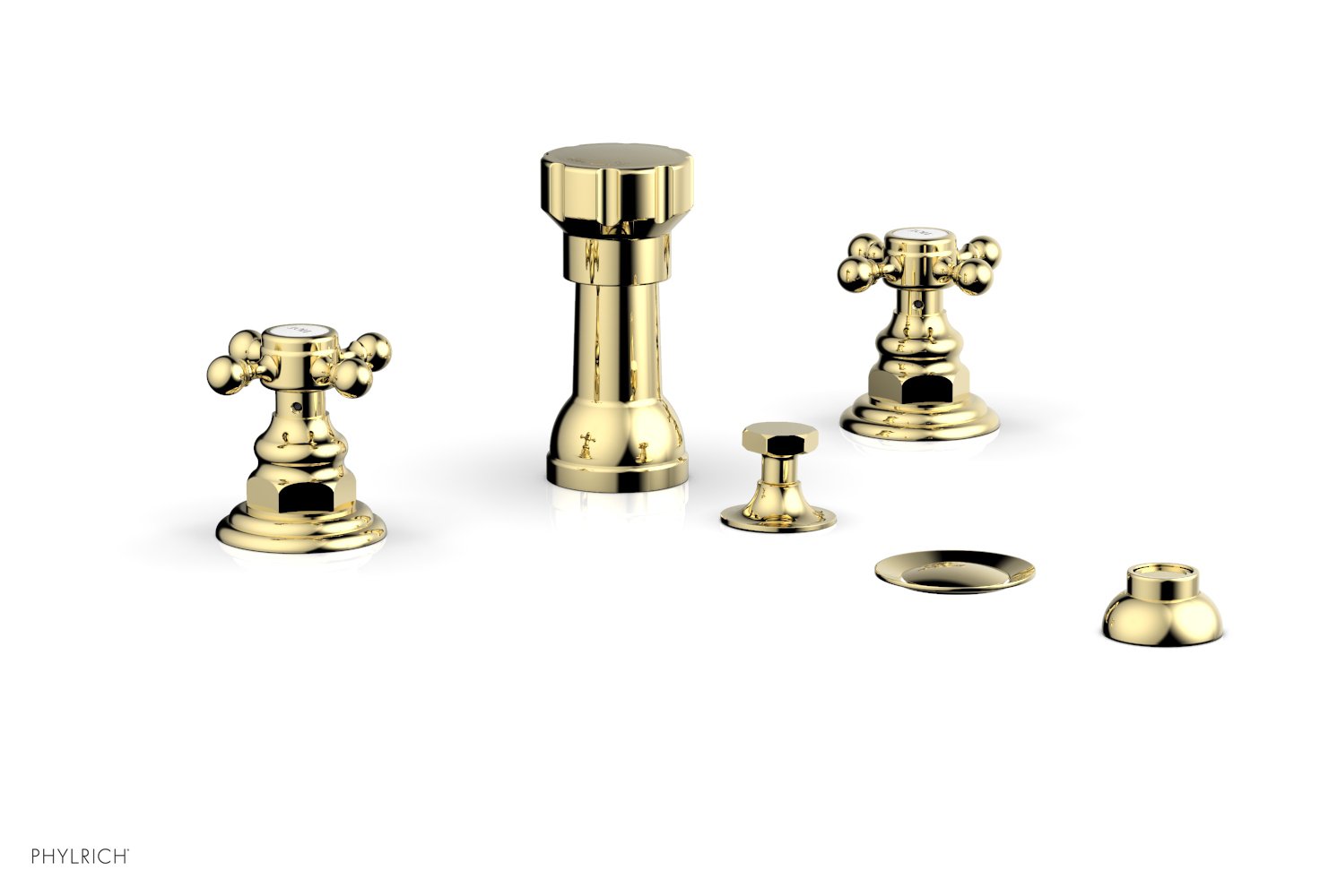 HEX TRADITIONAL Four Hole Bidet Set - 500 60 - Modern Bathroom Upgrade for Enhanced Hygiene & Comfort - Perfect for Home, Hotel, and Spa Use