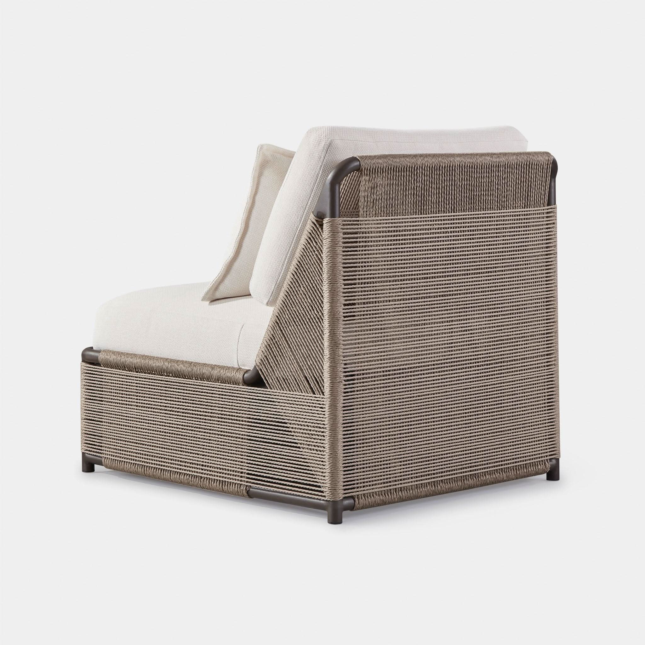 Comfortable Formentera Easy Chair - Modern Lounge Chair for Living Room, Bedroom, or Patio - Soft Fabric Upholstery with Sturdy Wooden Legs - Perfect for Relaxing, Reading, or Napping