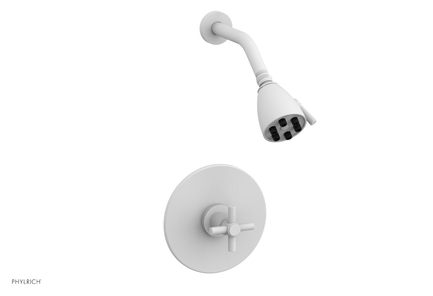 BASIC Pressure Balance Shower Set with Tubular Cross Handle DPB3134 - Perfect for Bathroom Renovation & Modern Home Upgrade