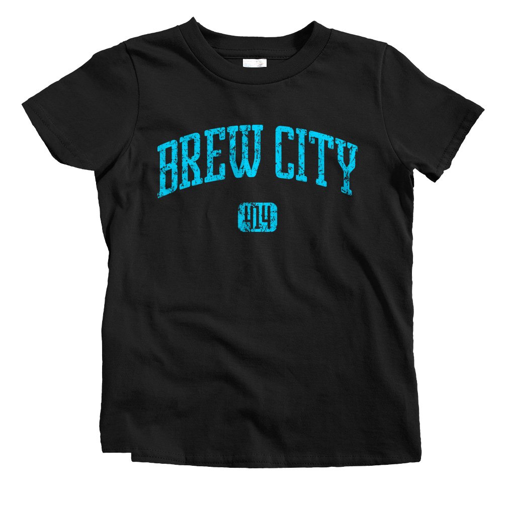 Smash Transit Kids Brew City 414 Milwaukee T-Shirt - Comfortable Cotton Tee for Boys & Girls - Perfect for School, Play & Milwaukee Pride