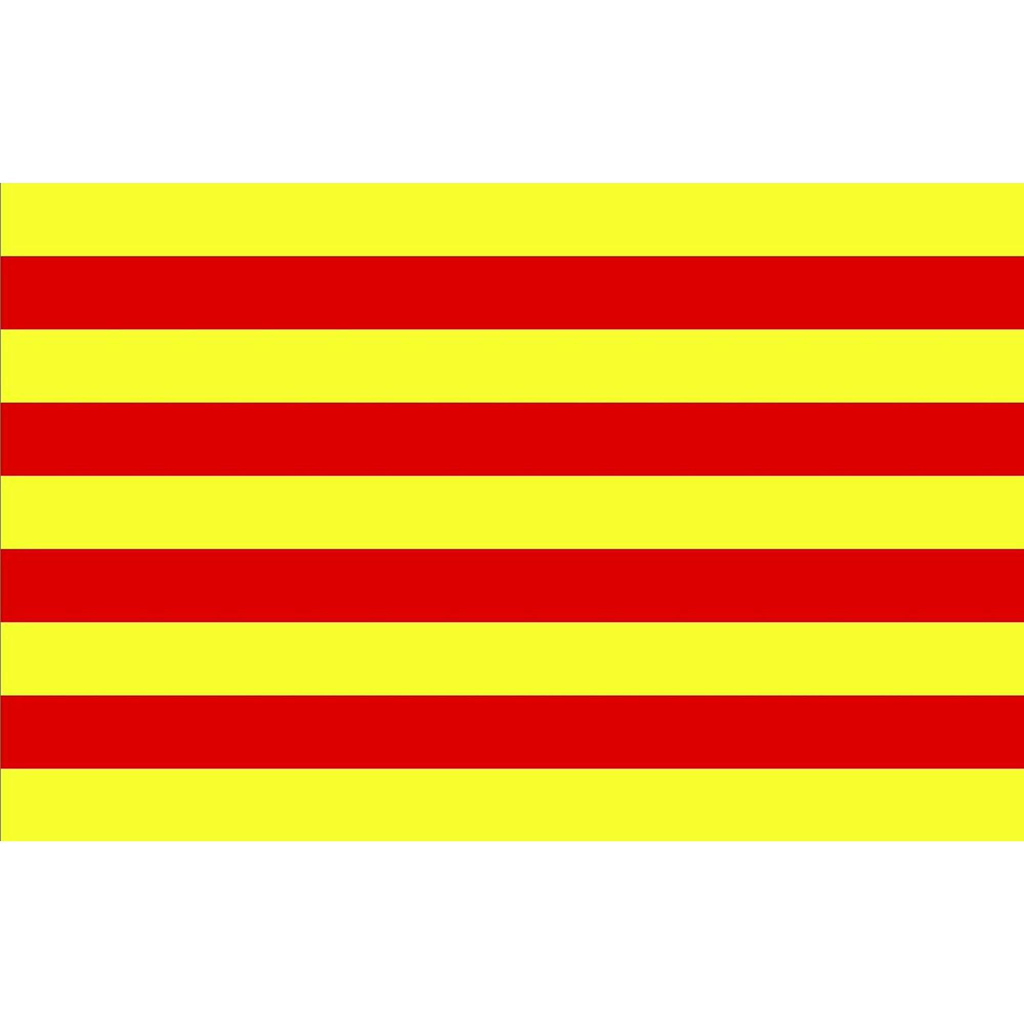 Catalunya Flag Rectangle Sticker - Durable Bumper Sticker & Car Decal for Cars, Laptops, Windows | Show Your Pride with Waterproof Vinyl Decals