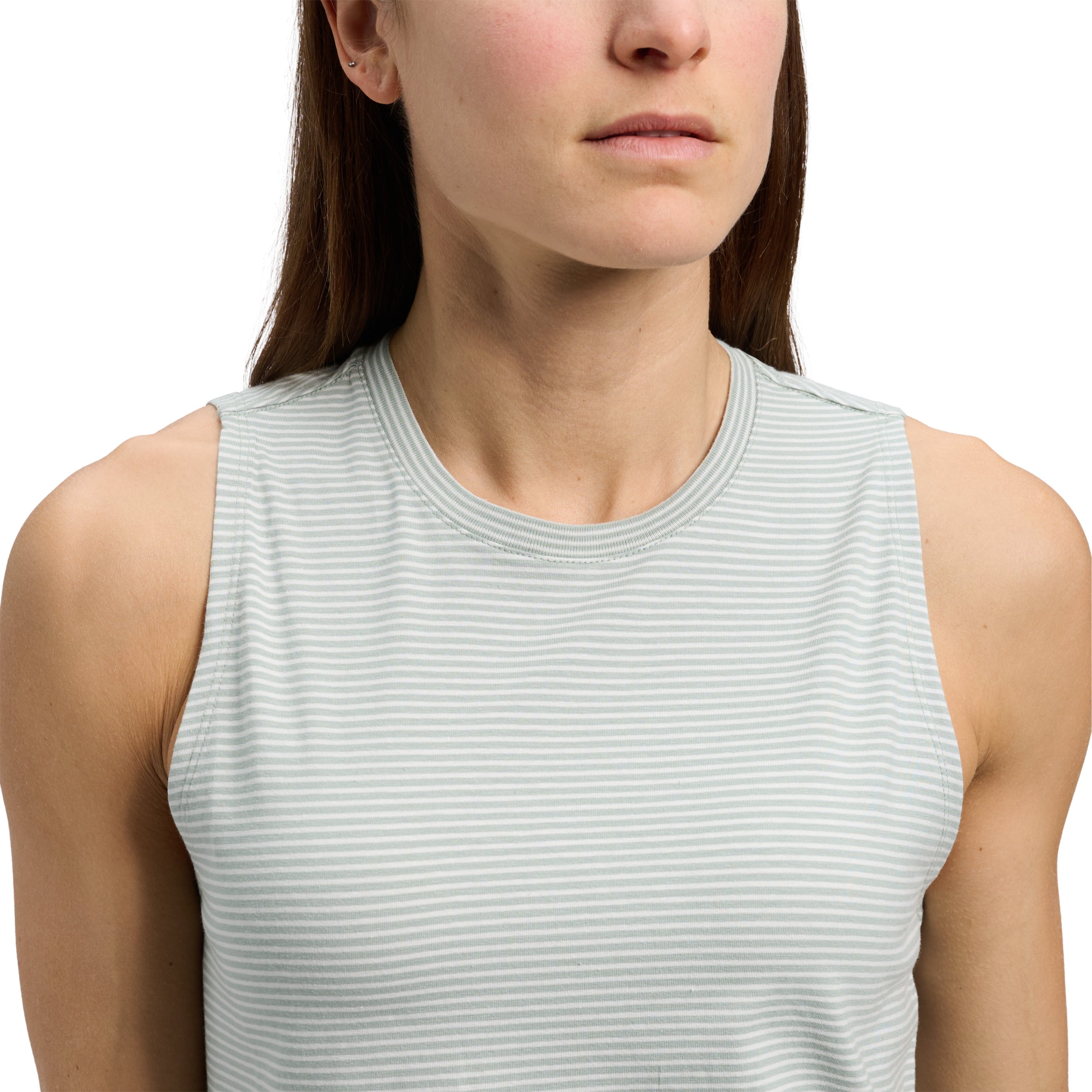 Women's Black & White Striped Tank Top - Breathable Summer Sleeveless Shirt for Casual Wear, Gym, and Beach Outfits