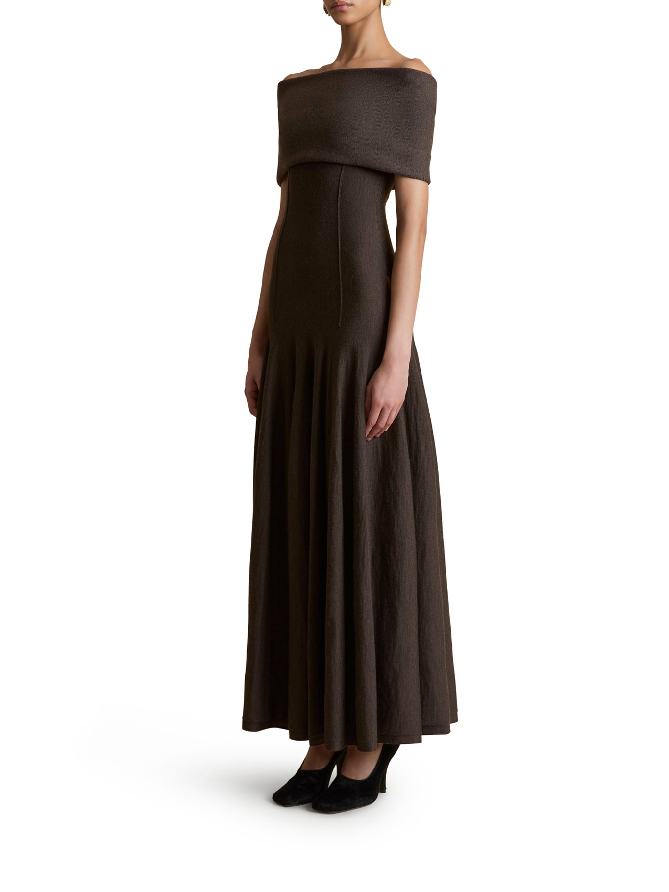 AVA Long Wool Dress for Women - Elegant Winter Maxi Dress with Belt | Perfect for Holidays, Parties & Office Wear