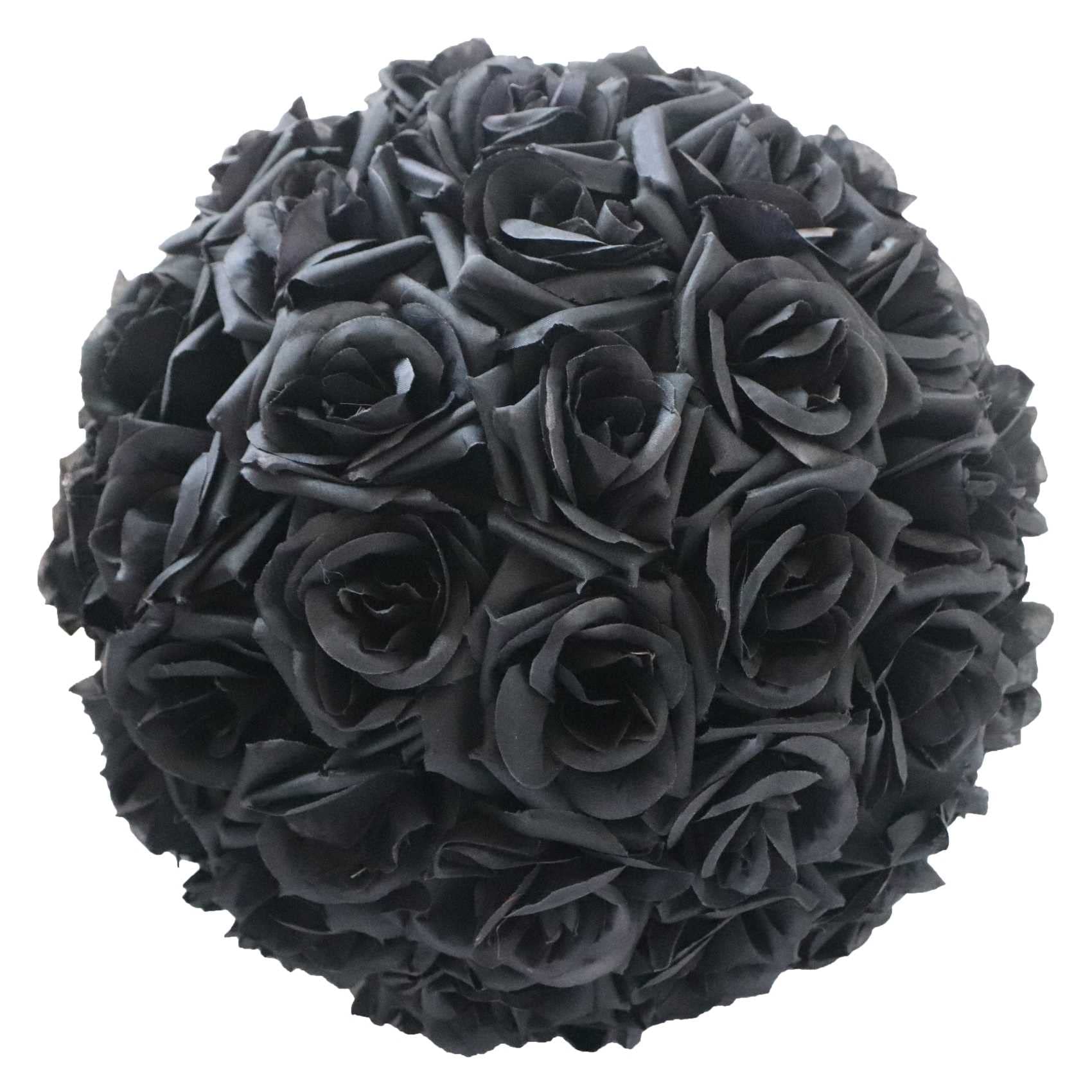 10-Pack Artificial Rose Kissing Balls - 10 Inch Faux Flower Bouquet Decor for Weddings, Baby Showers & Party Decorations | Perfect for Centerpieces, Ceiling Hangings & Photo Backdrops