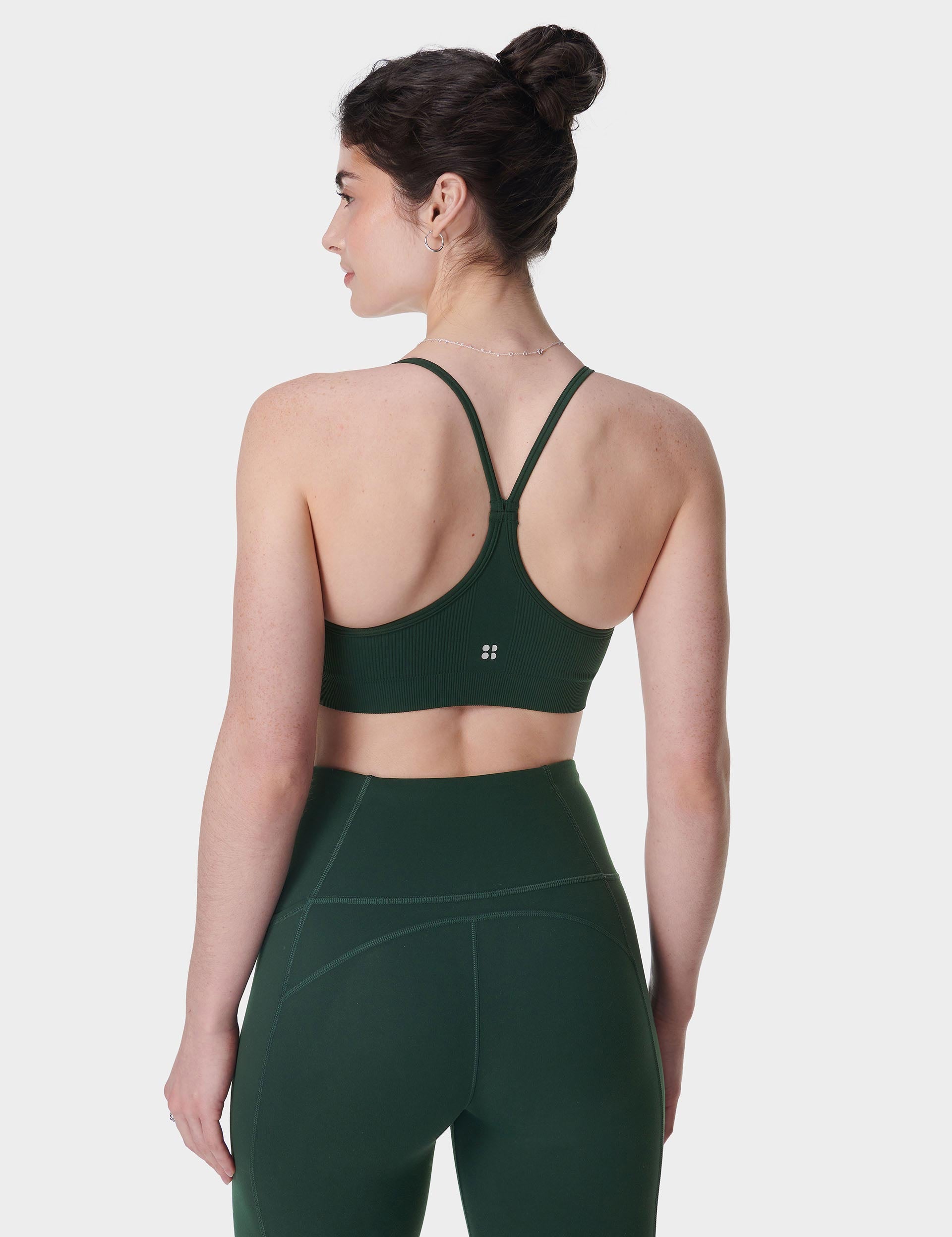 Spirit Restored Yoga Bra - Cedar Green | High Support Workout Top for Women | Perfect for Yoga, Pilates & Gym