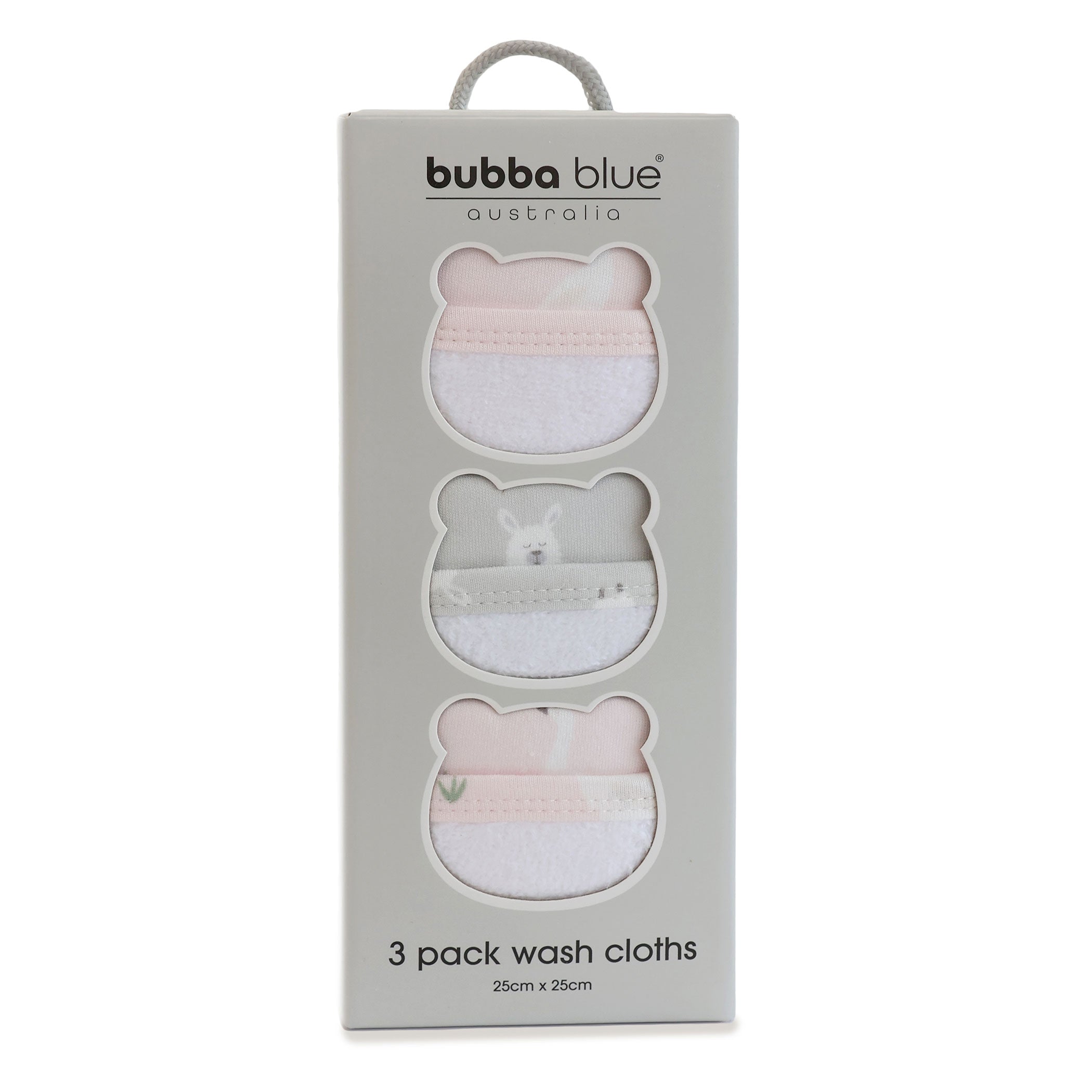 Premium 3-Pack Soft Wash Cloths - Blush & Grey for Bath, Spa, and Gentle Skin Care