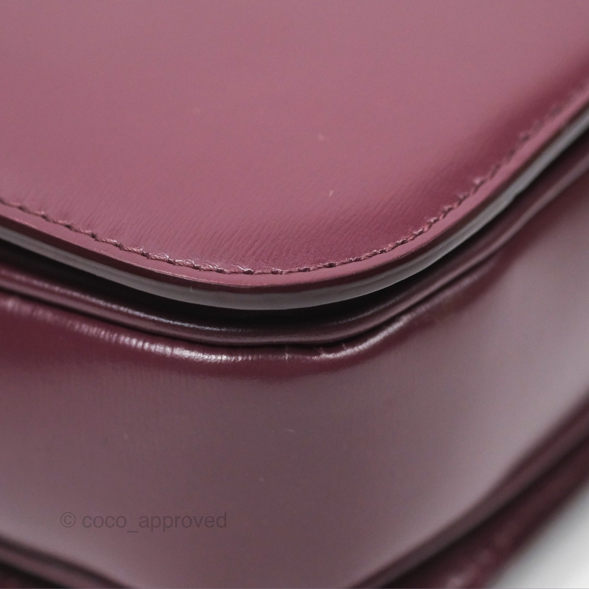 Celine Medium Triomphe Bag in Acai Burgundy Shiny Calfskin Leather - Luxury Crossbody Purse for Women, Perfect for Work, Travel & Evening Events