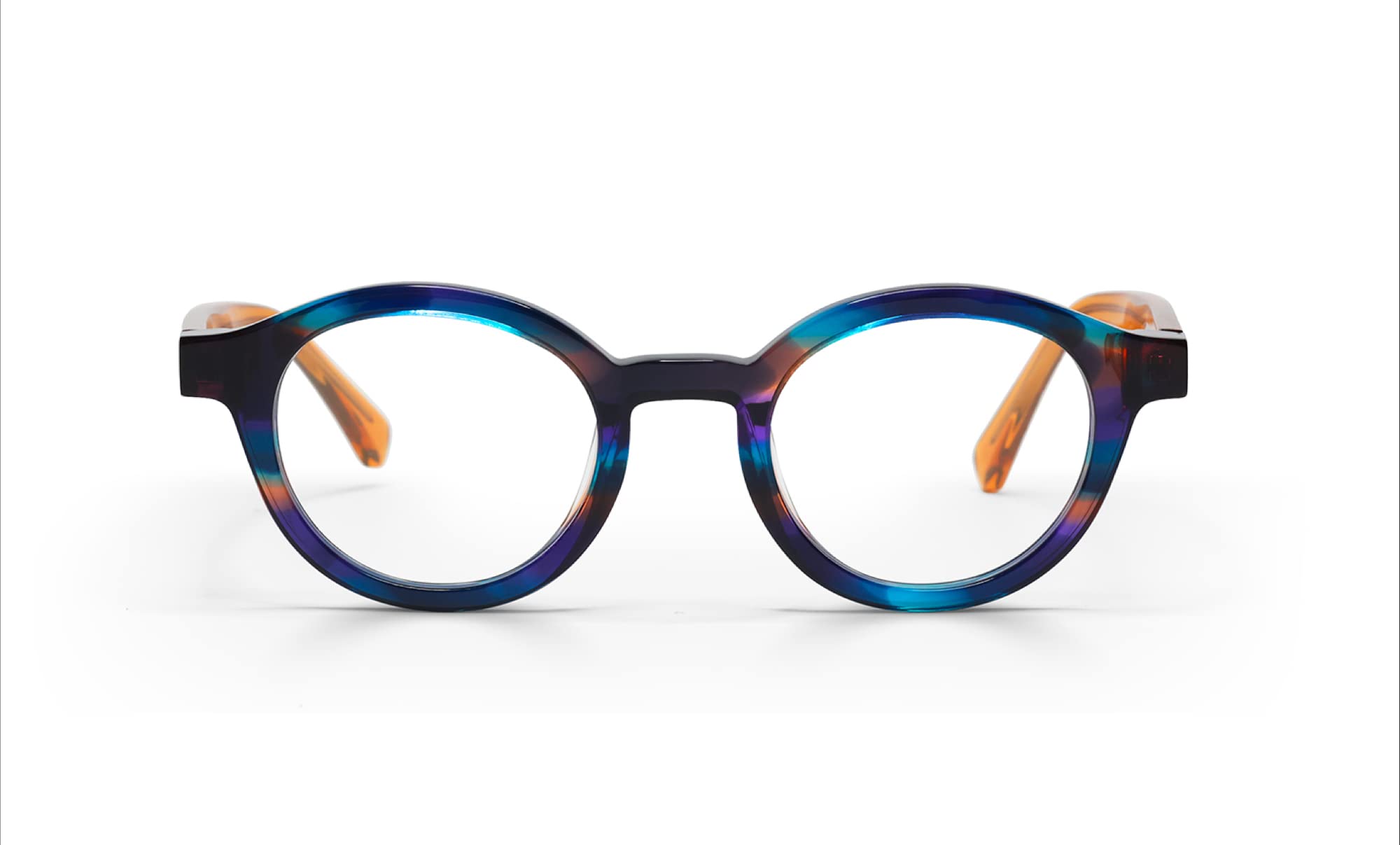 Eyebobs TV Party Reading Glasses for Men & Women - Round Frame for Average Faces (0.0x to 4.0x) - Perfect for Watching TV, Reading Books & Computer Work