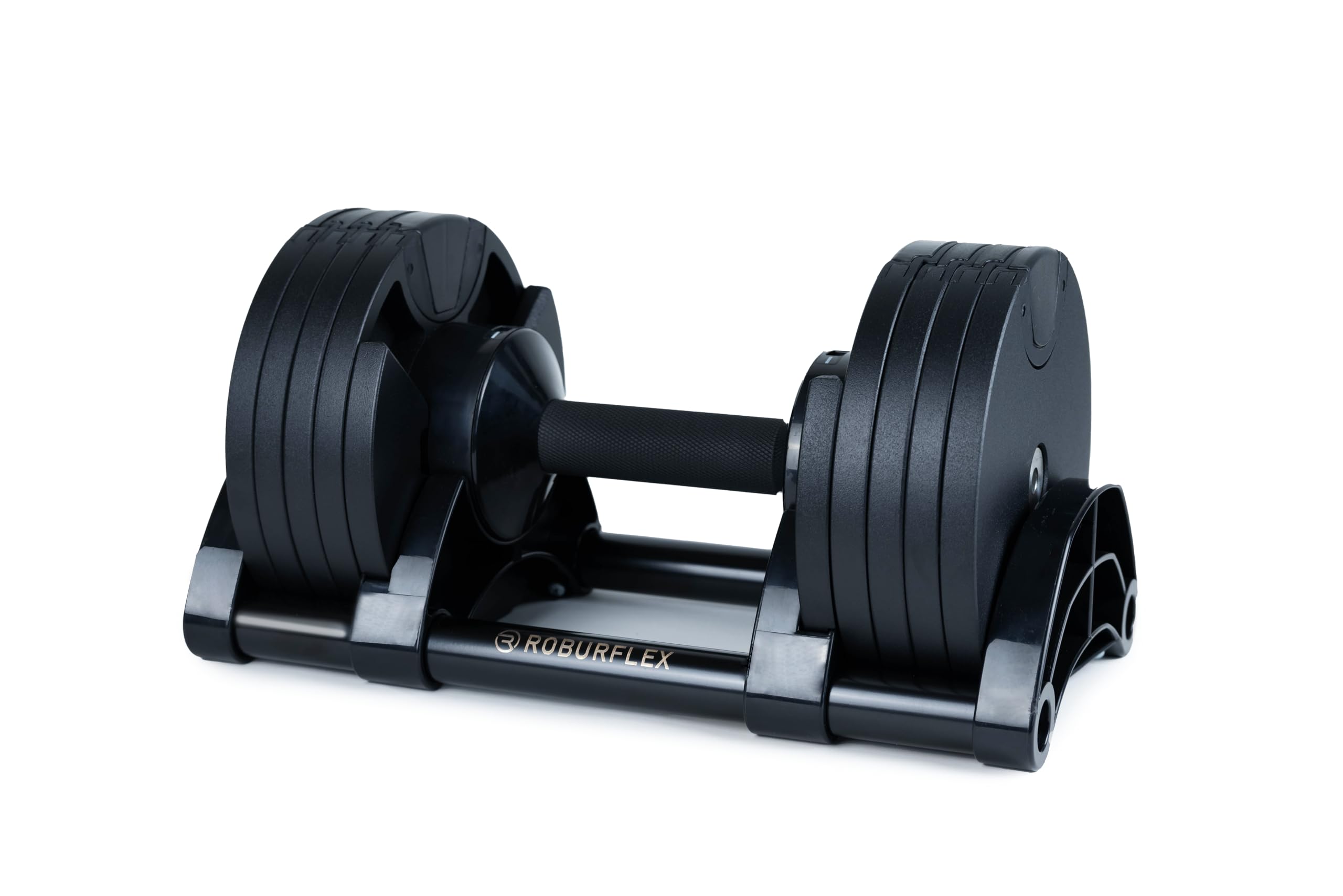 ROBURFLEX Adjustable Dumbbell - Single Dumbbell for Home Gym, Strength Training & Fitness Workouts - Perfect for Weight Lifting, Muscle Building & Full Body Exercises at Home