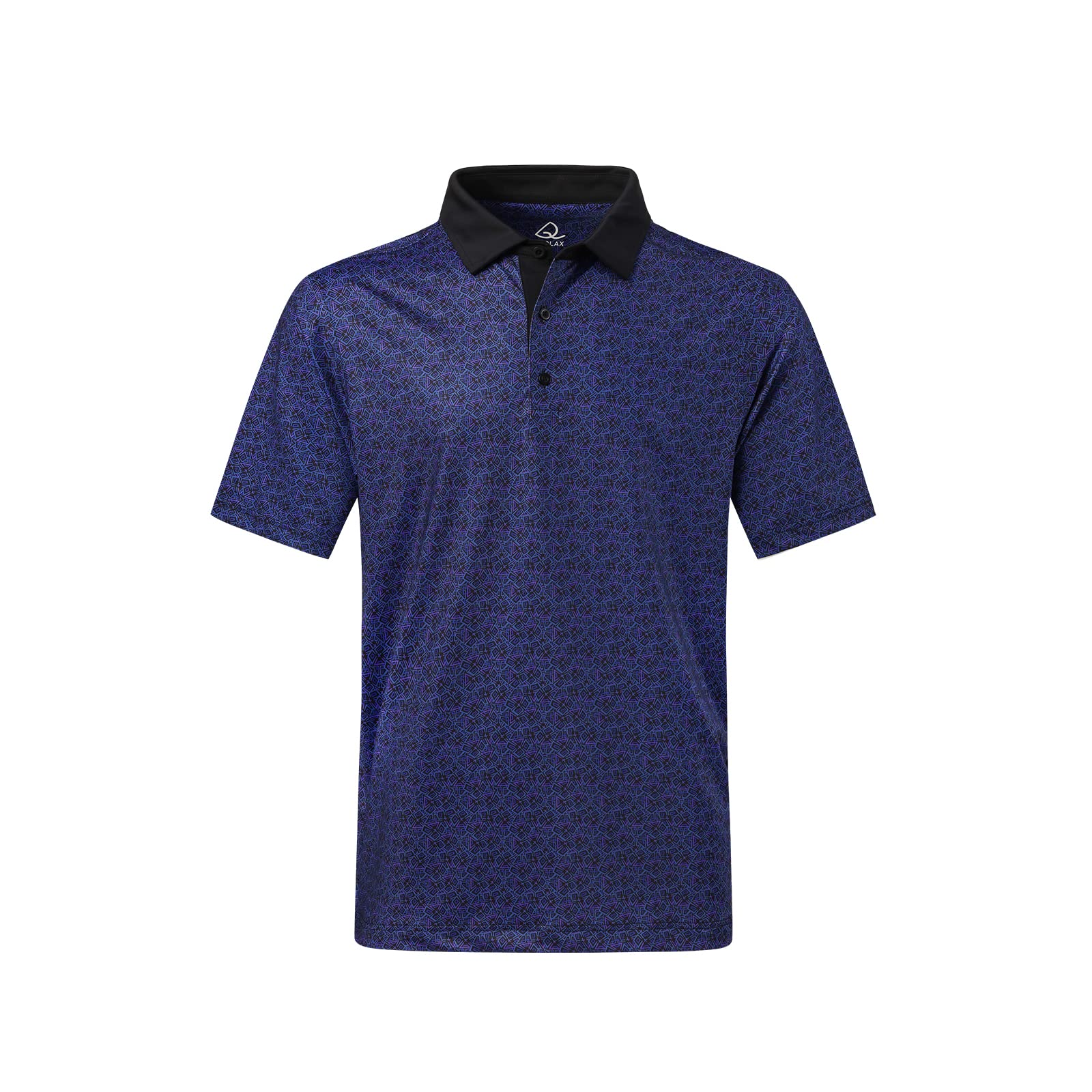 DEOLAX Men's Fashion Print Dry Fit Golf Polo Shirts - Quick Dry Short Sleeve Funny Golf Shirt for Men - Perfect for Golf, Casual Wear & Outdoor Activities