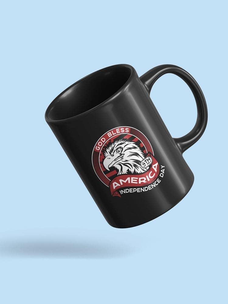 God Bless America Eagle Coffee Mug - Patriotic Ceramic Cup for Tea & Hot Drinks - Perfect for Home, Office & Gifts - Image by Shutterstock