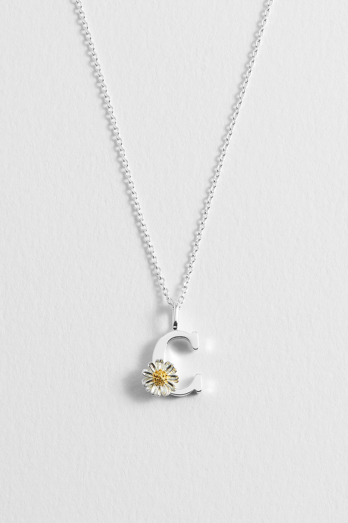 Wildflower Initial Pendant Necklace - Personalized Floral Letter Jewelry for Women - Perfect for Birthdays, Anniversaries & Everyday Elegance