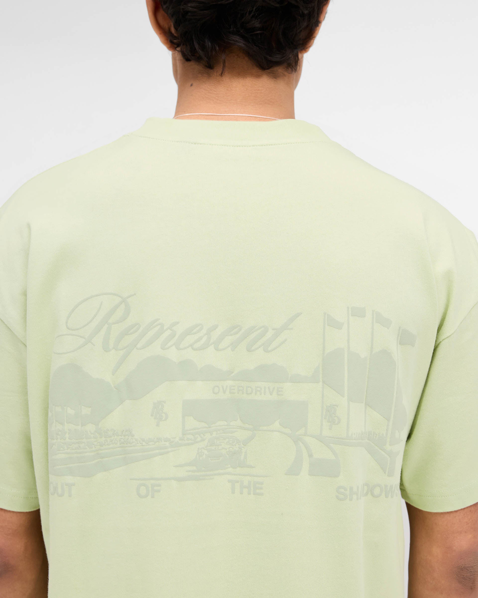 Raceway T-Shirt - Soft Cotton Matcha Green Tee for Men & Women | Casual Wear, Street Style, and Everyday Comfort