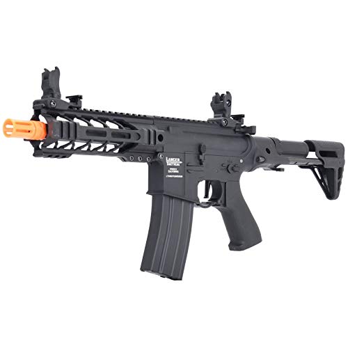 Lancer Tactical ProLine Battle Hawk PDW Airsoft AEG Rifle - 350 FPS Low Velocity, Black with Deans Connector | Perfect for CQB, Training & Tactical Games
