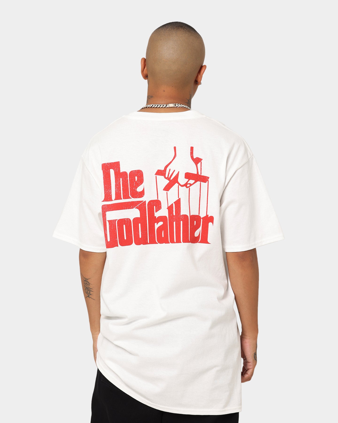 The Godfather Cat T-Shirt - White Cotton Vintage Graphic Tee for Men & Women | Perfect for Casual Wear, Movie Nights & Gifts