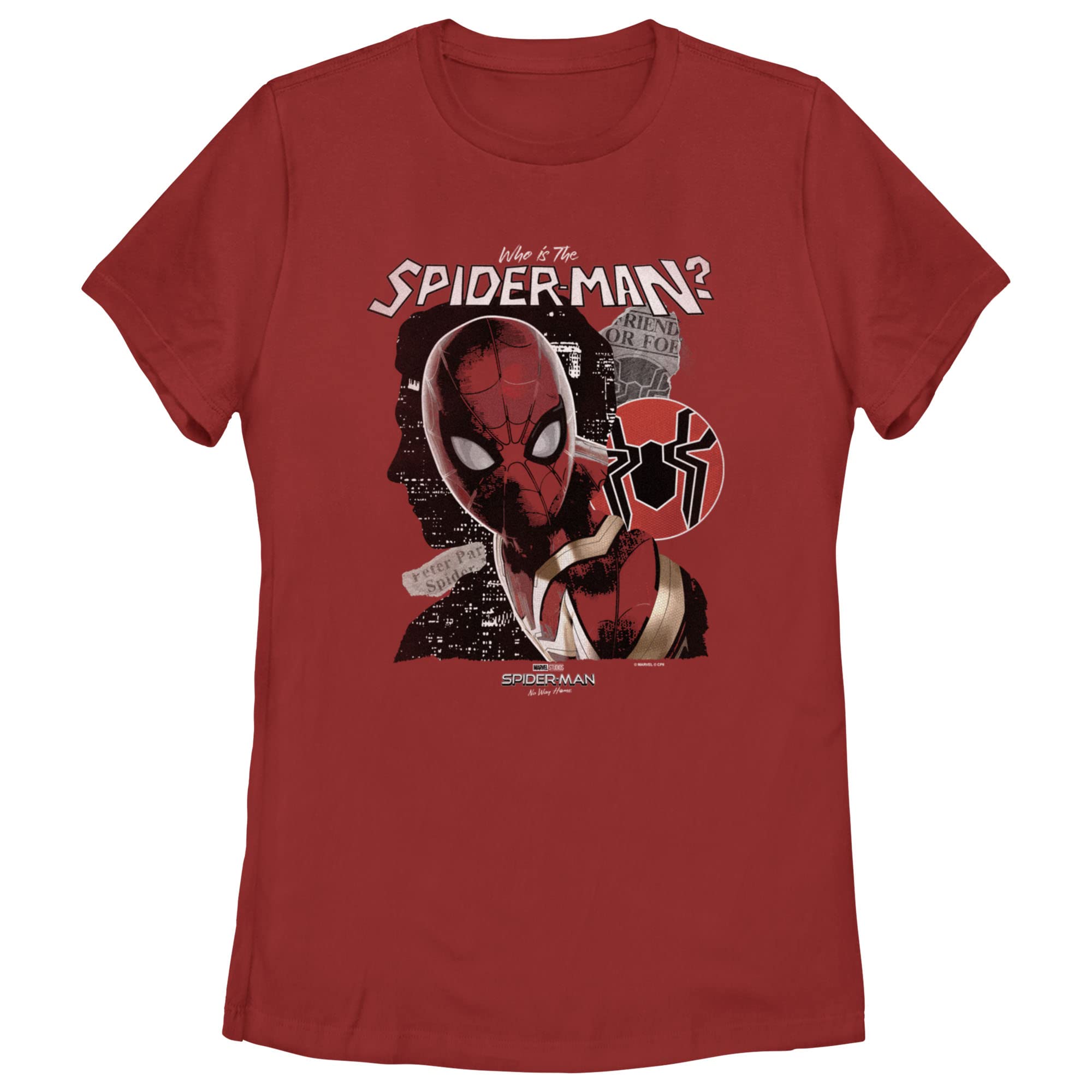 Women's Marvel Spider-Man: No Way Home Graphic T-Shirt - Cool Superhero Movie Tee for Fans, Casual Wear & Cosplay