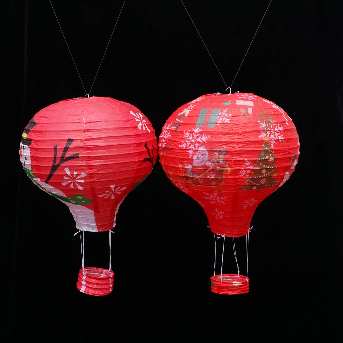 ABOOFAN 5-Pack Outdoor Garden Lights - Decorative Round Chandelier Pendant Lights for Patio, Yard & Christmas Decor | Weatherproof & Foldable Design for Year-Round Charm