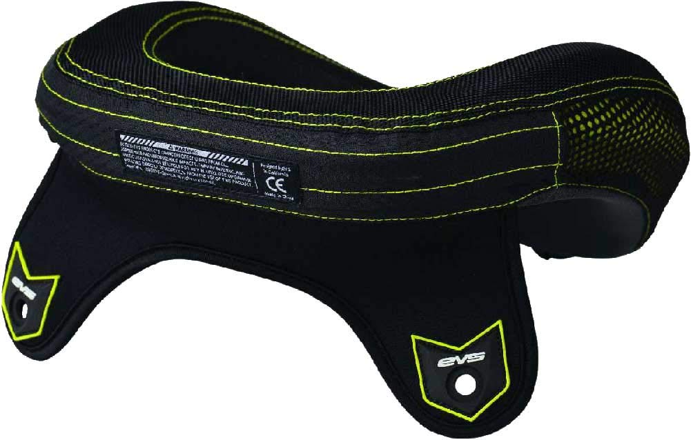 EVS Sports R3 Race Collar - Black Neck Brace for Motocross, ATV & Dirt Bike Riding - Impact Protection for Off-Road Racing & Extreme Sports