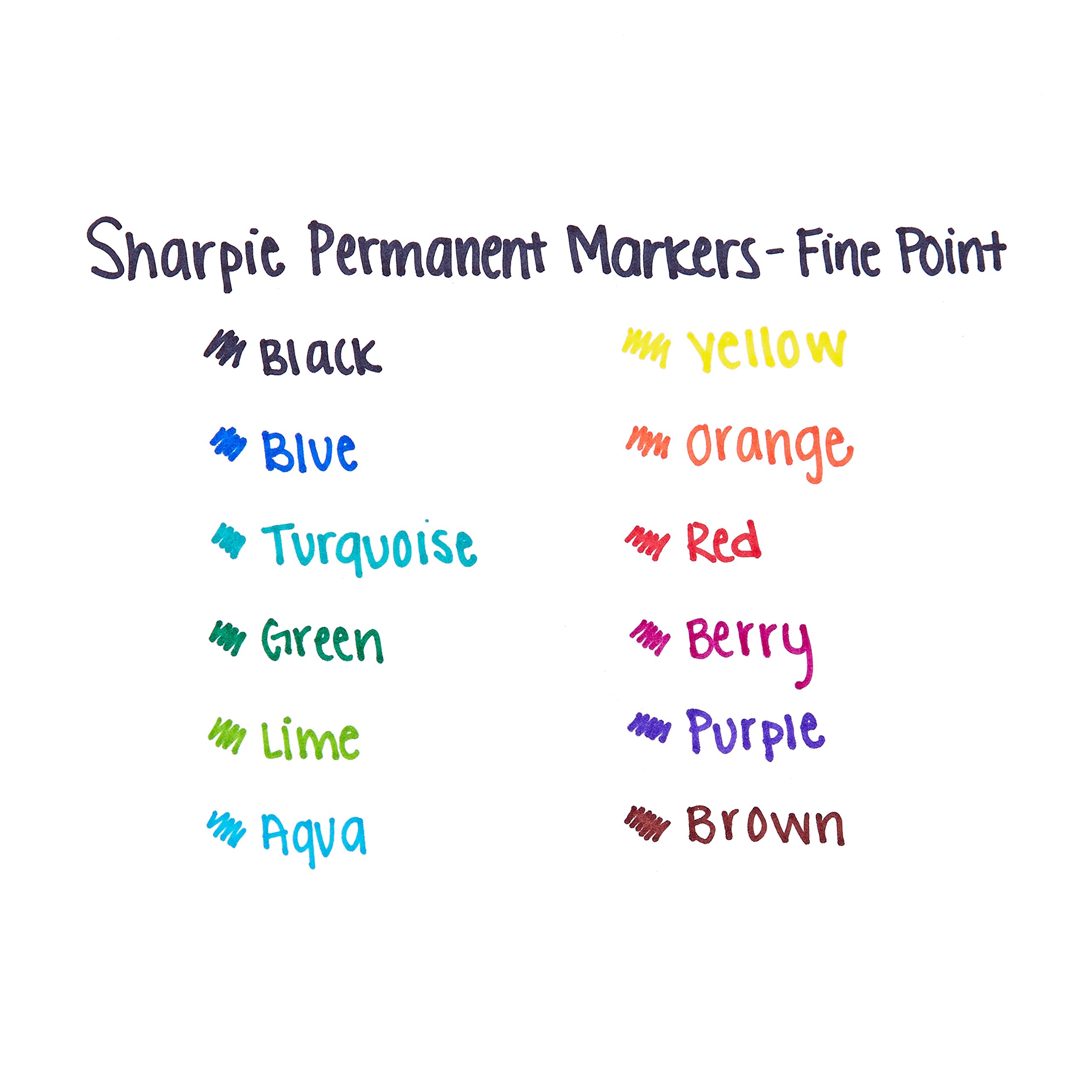 SHARPIE Fine Point Permanent Markers for Office & Art